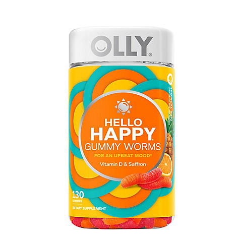 OLLY Hello Happy Adult Gummy Supplement, 130 ct.
