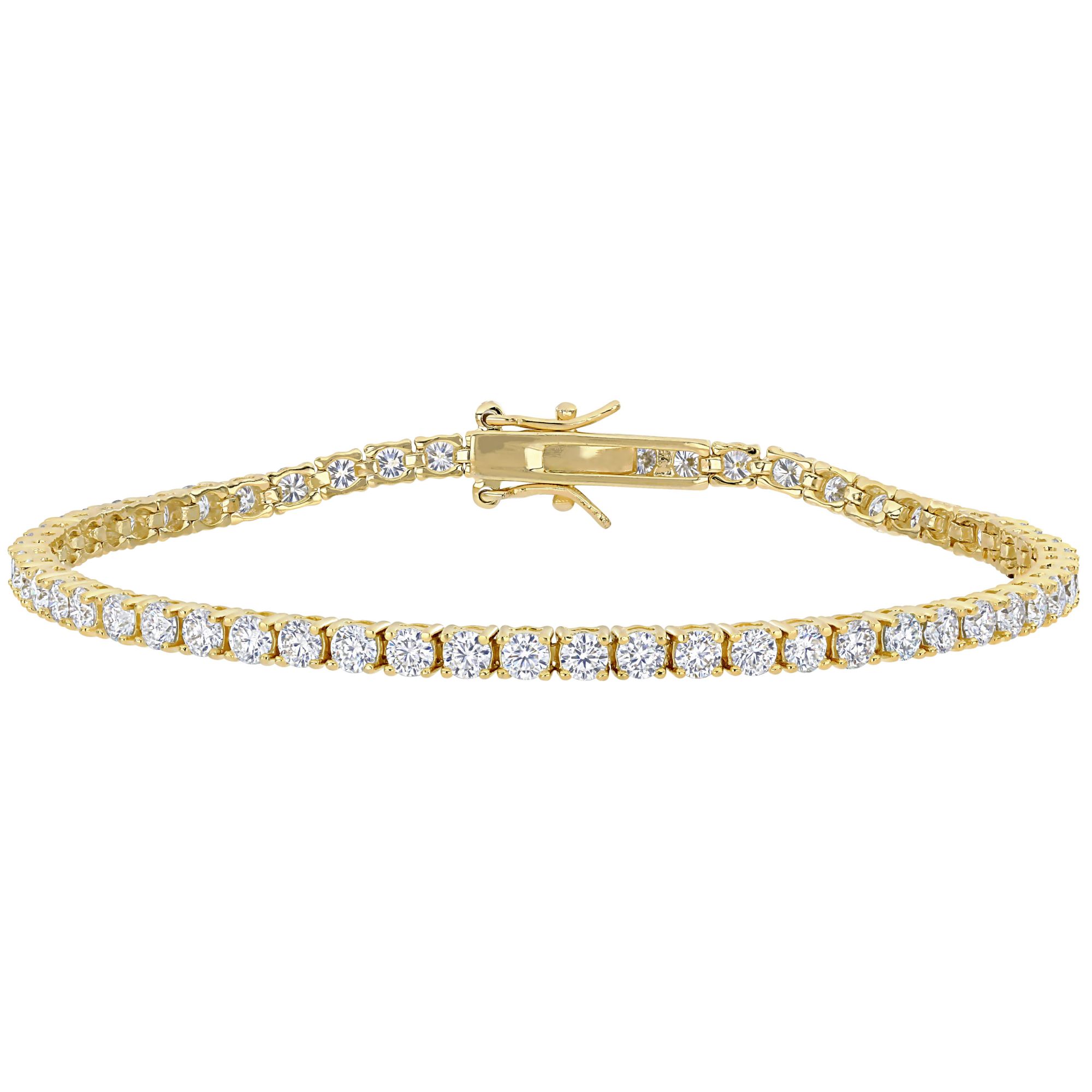 Gold plated store diamond bracelet