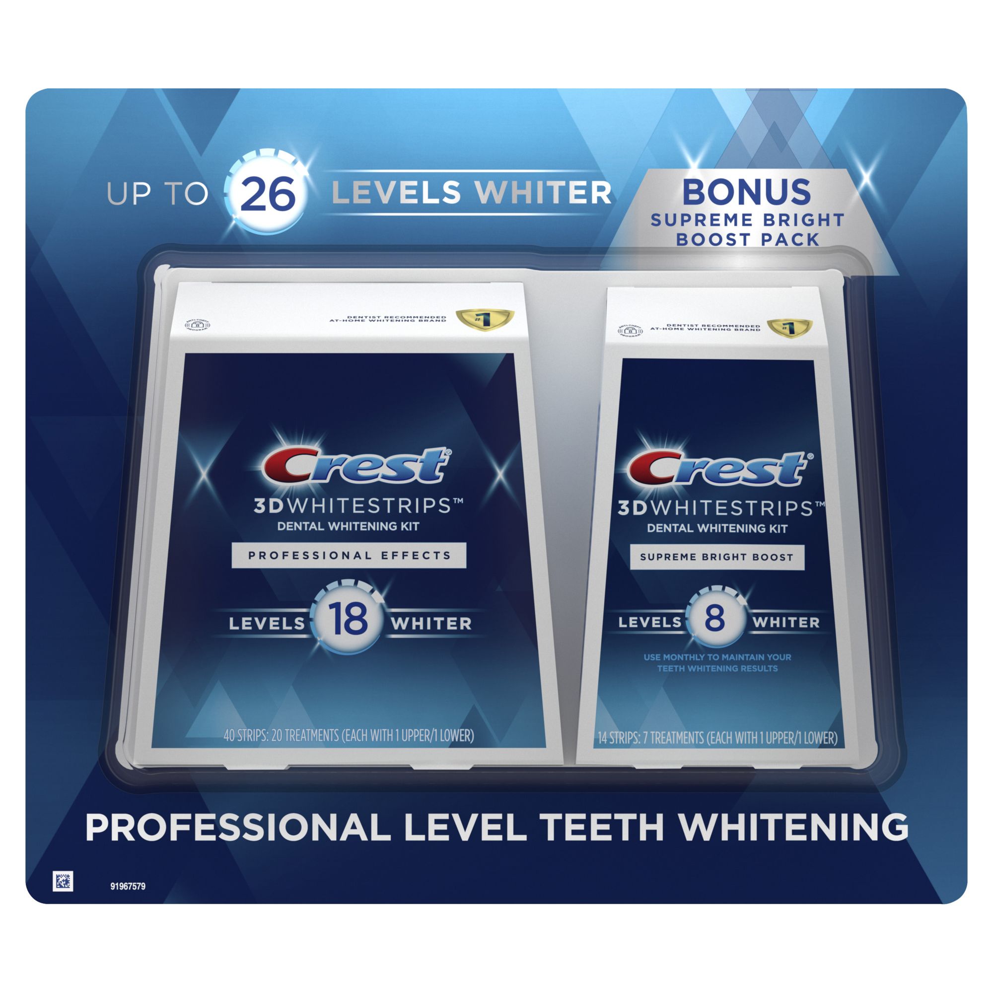 Crest 3d White Whitestrips Professional Effects Treatments, 20 Count