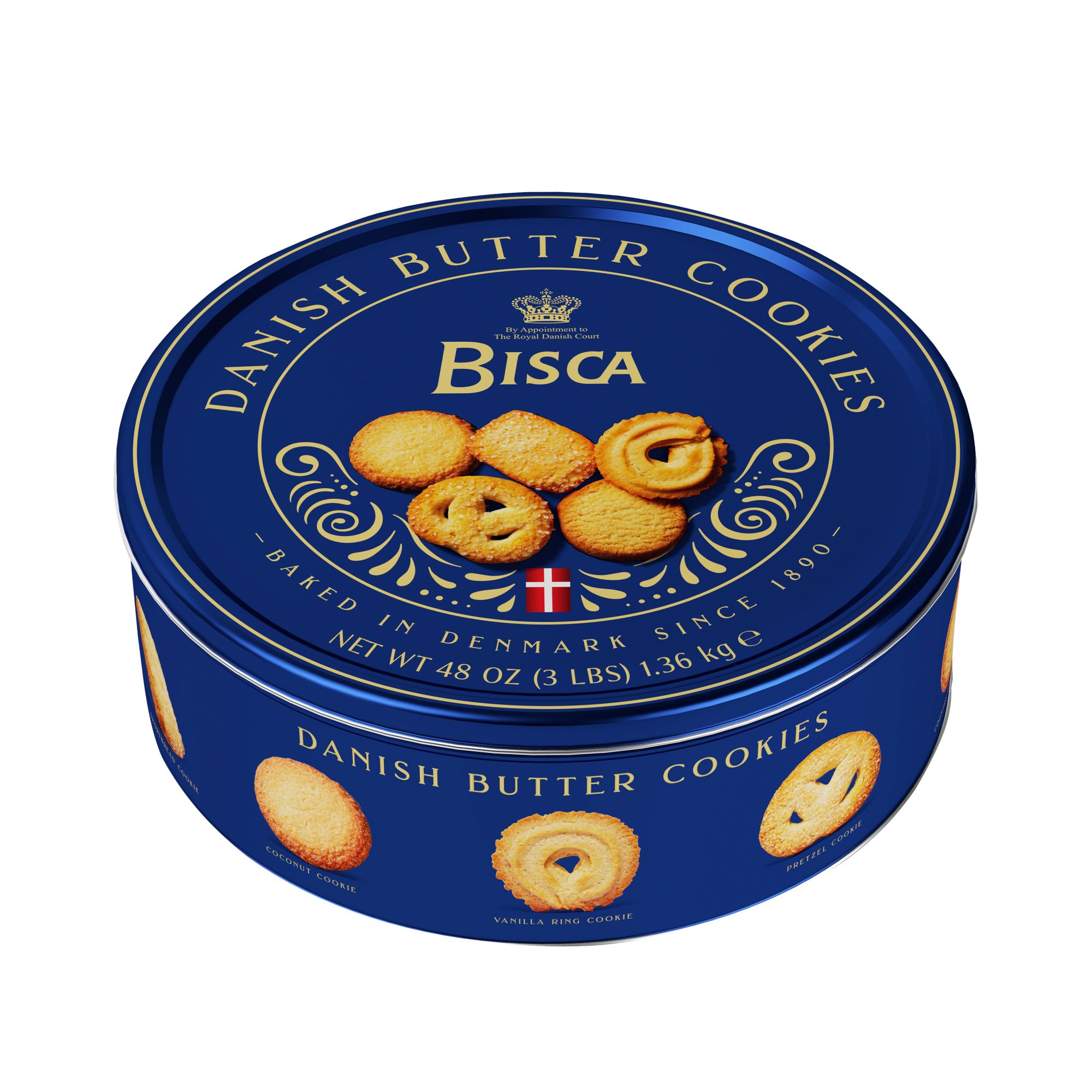 Royal Dansk Cookies, Danish Butter - 12 oz tin