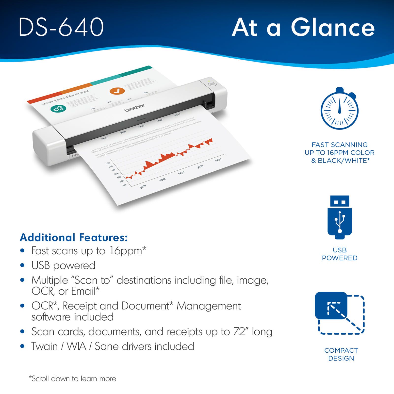 SCANNER PORTATILE BROTHER DS-640