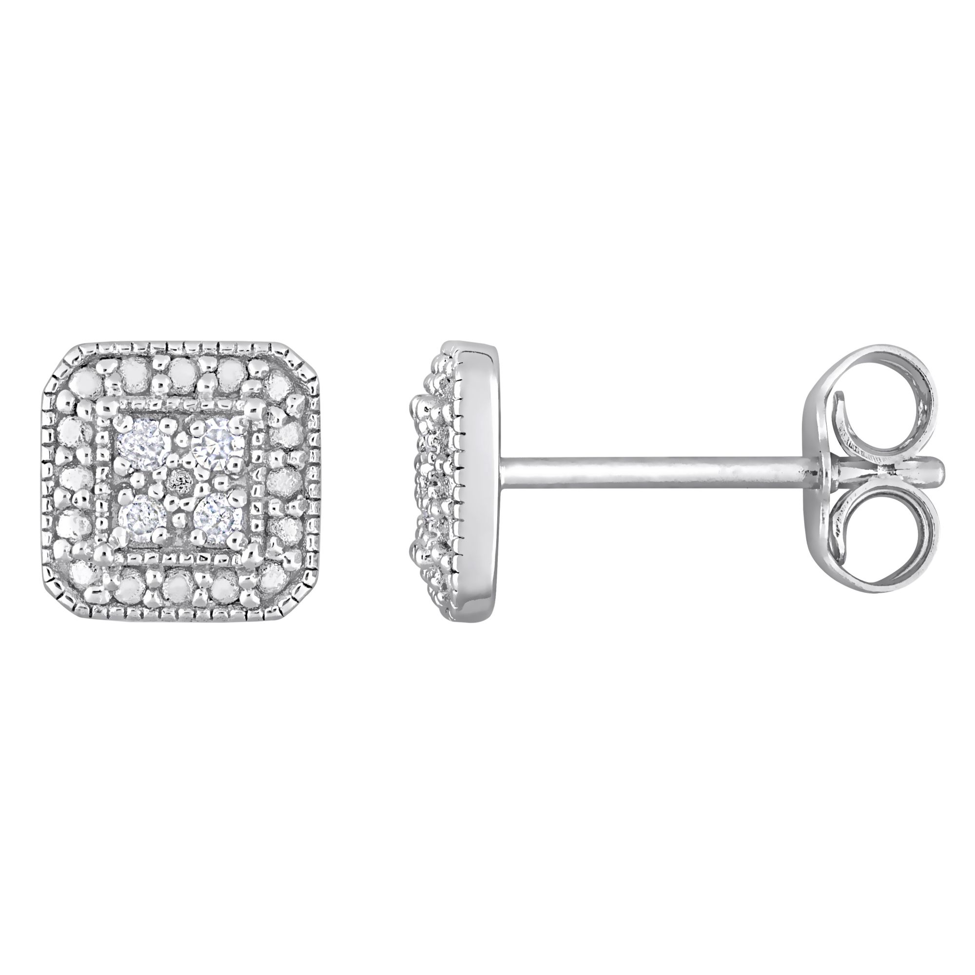 1/6 CT. T.W. Diamond Star Stud Earrings in 10K Gold