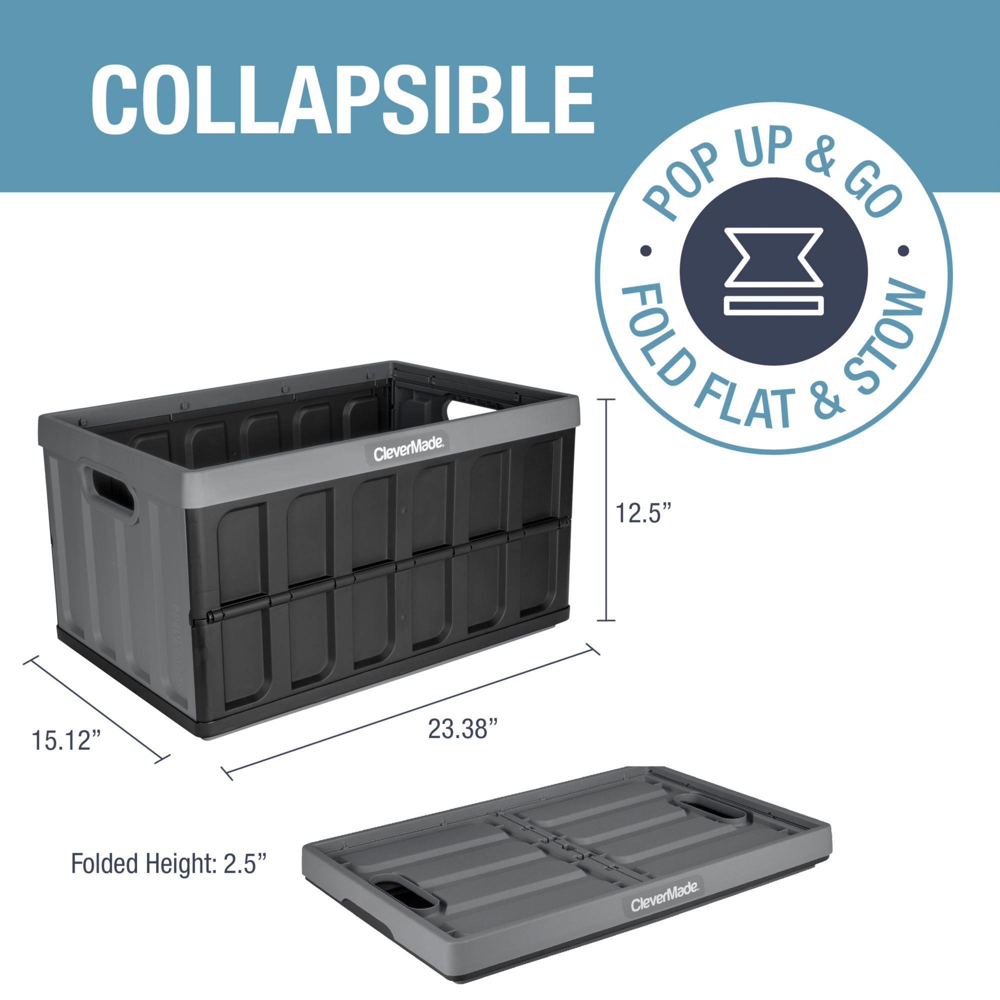 Collapsible Milk Crate by CleverMade Review. 