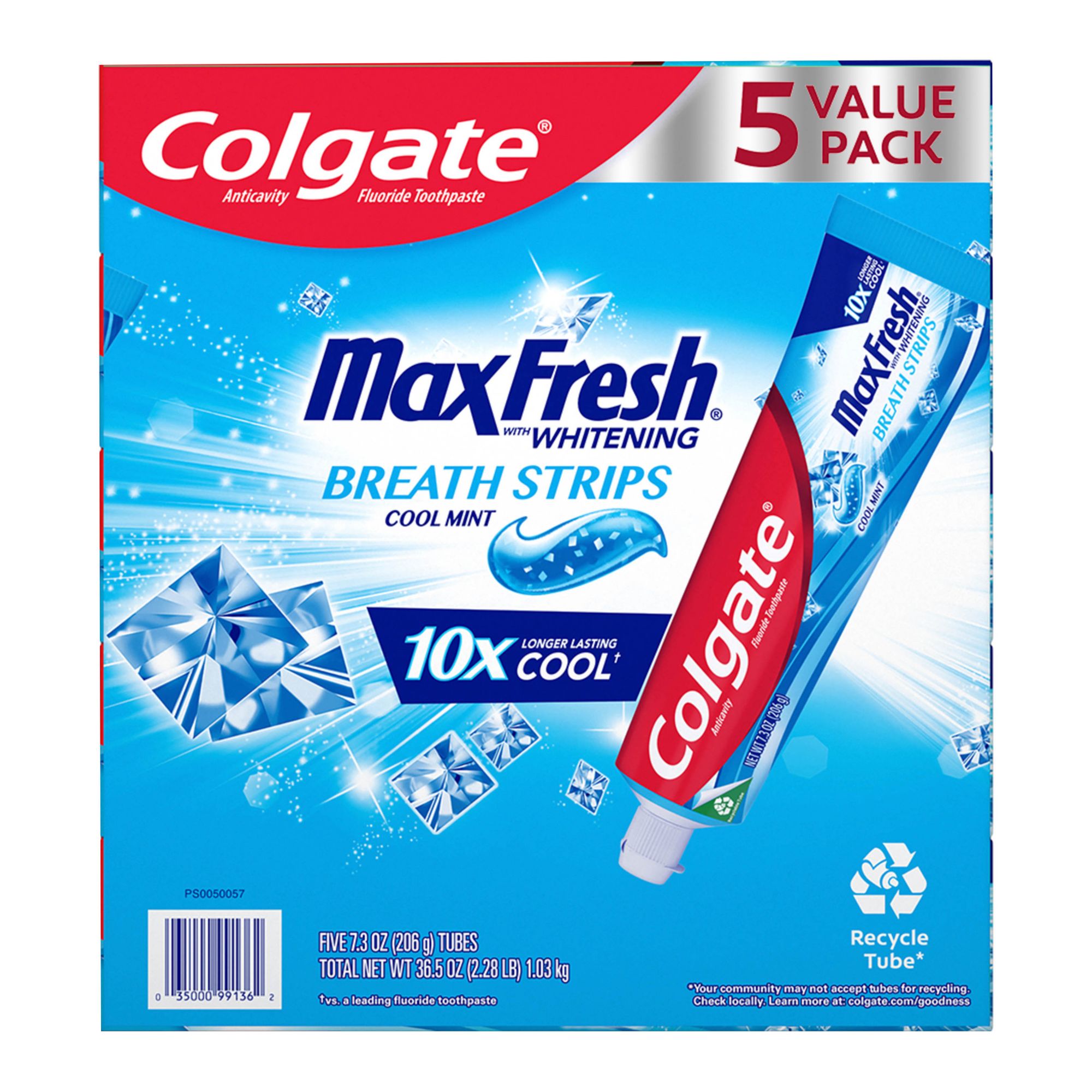 Colgate Max White Toothpaste 75 ml - Pack of 1, 3, 4, 6