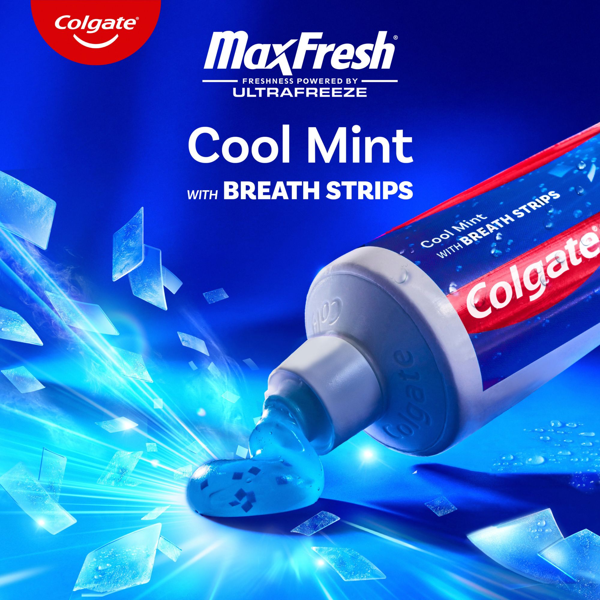 Colgate MaxFresh Whitening Toothpaste with Mini Breath Strips, Cool Mint - 6 oz