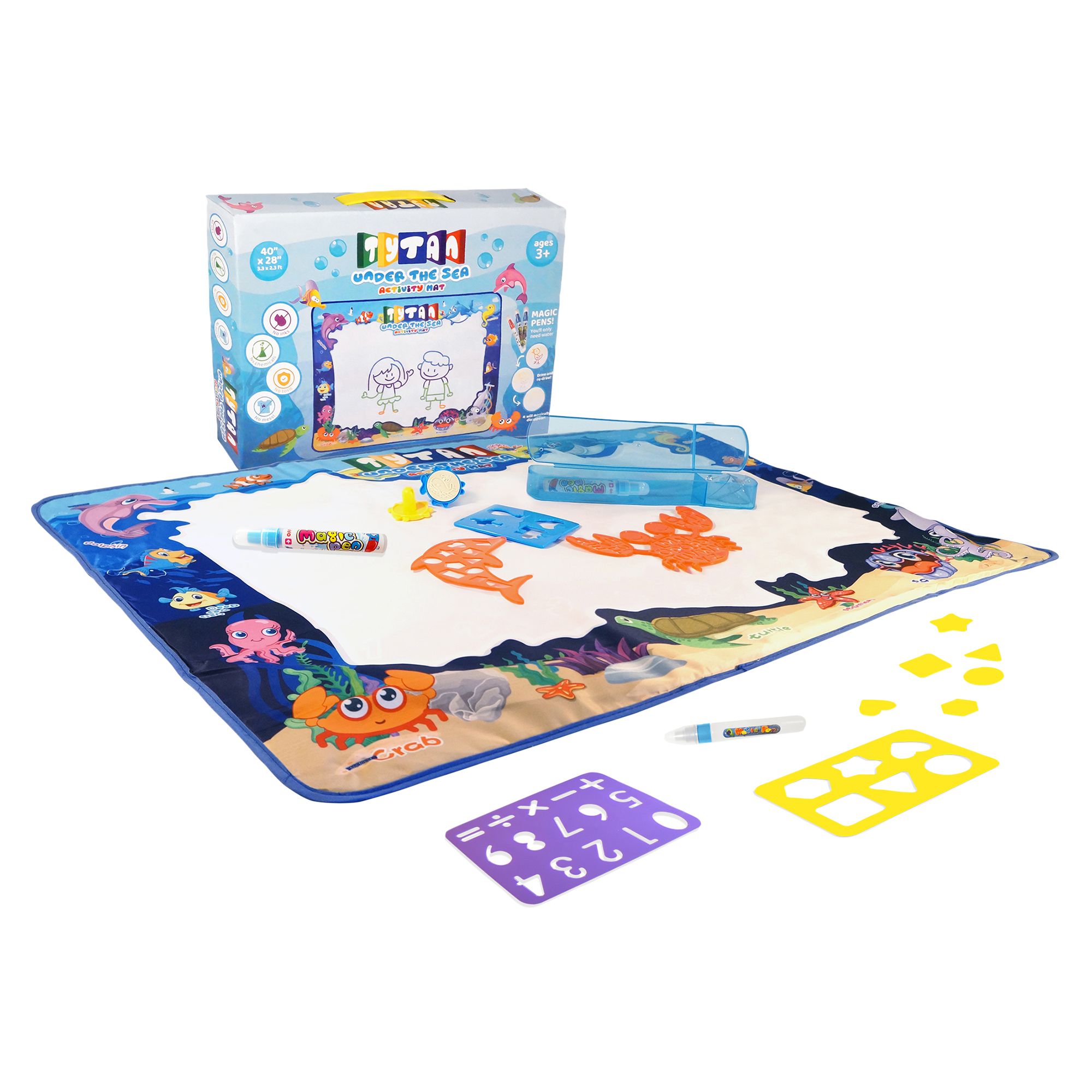 No-Ink Mess-Free Water Doodle Drawing Mat - Educational Toys for