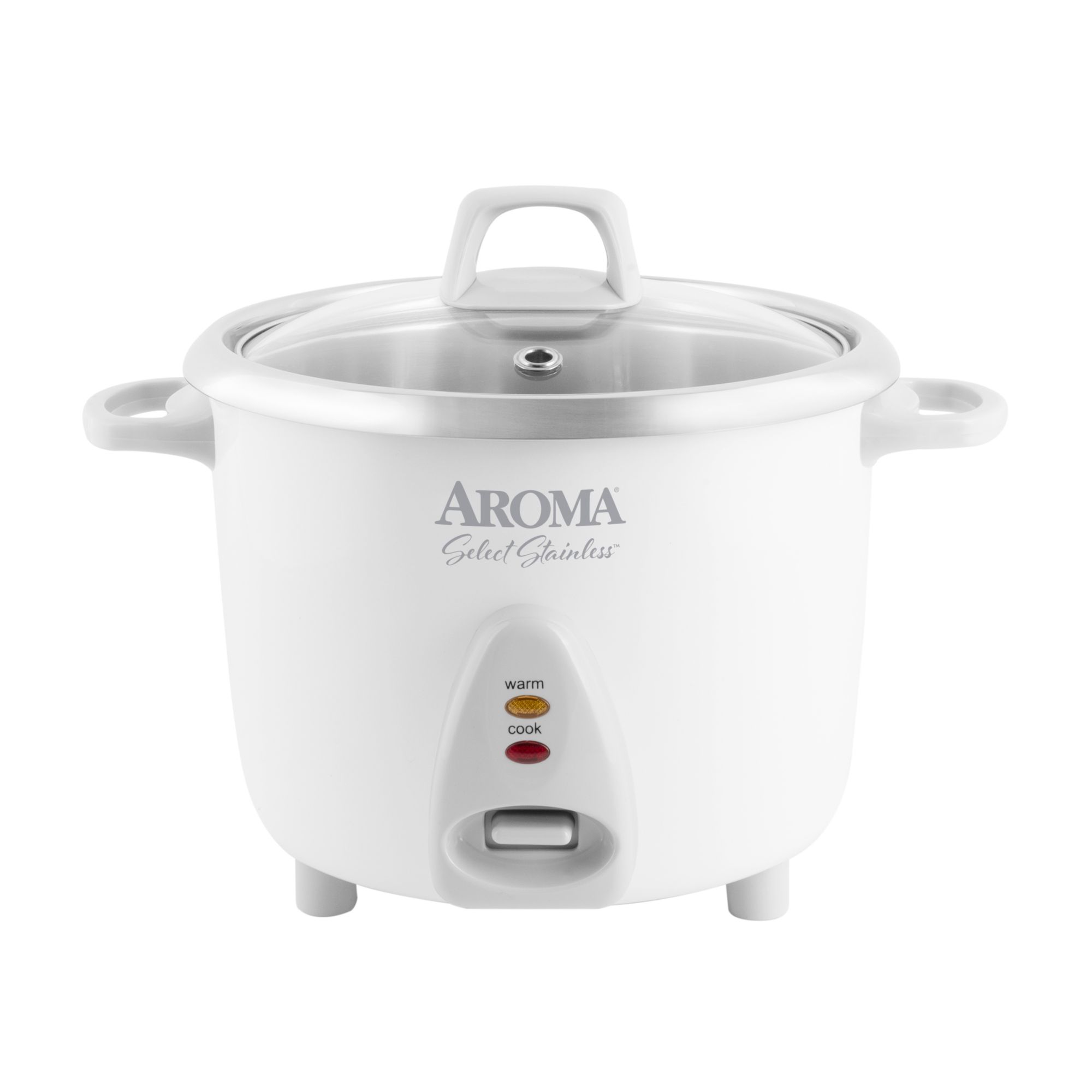 AROMA Cool-Touch Rice Grain Cooker and Food Steamer Stainless