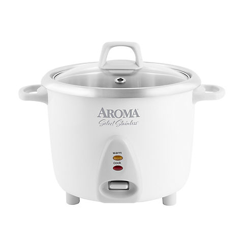AROMA 14-Cup Cooked 3 Qt. Select Stainless Rice  Grain Cooker  ARC-757SG
