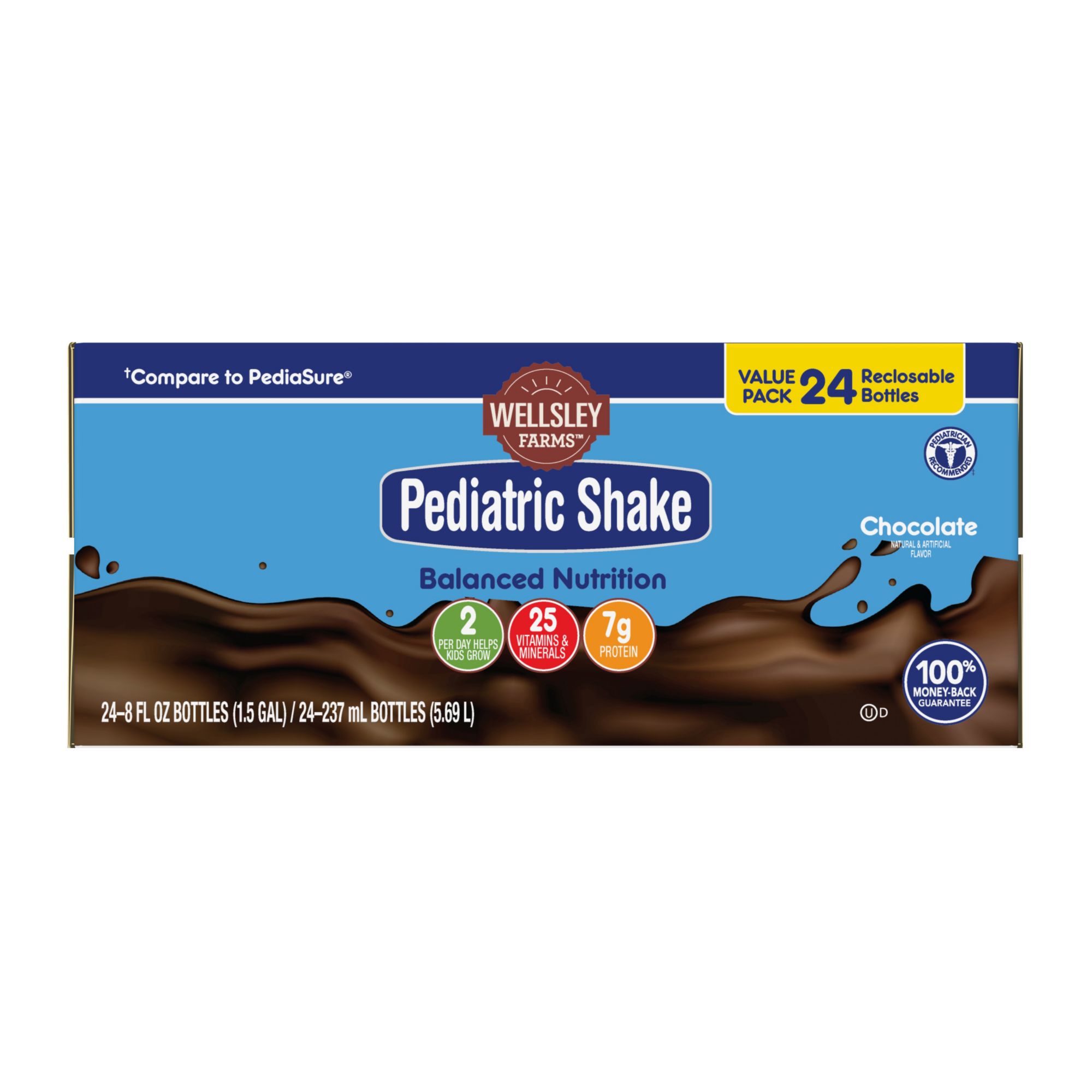 PediaSure Shakes, Chocolate 6 - 8 fl oz (237 g) shakes