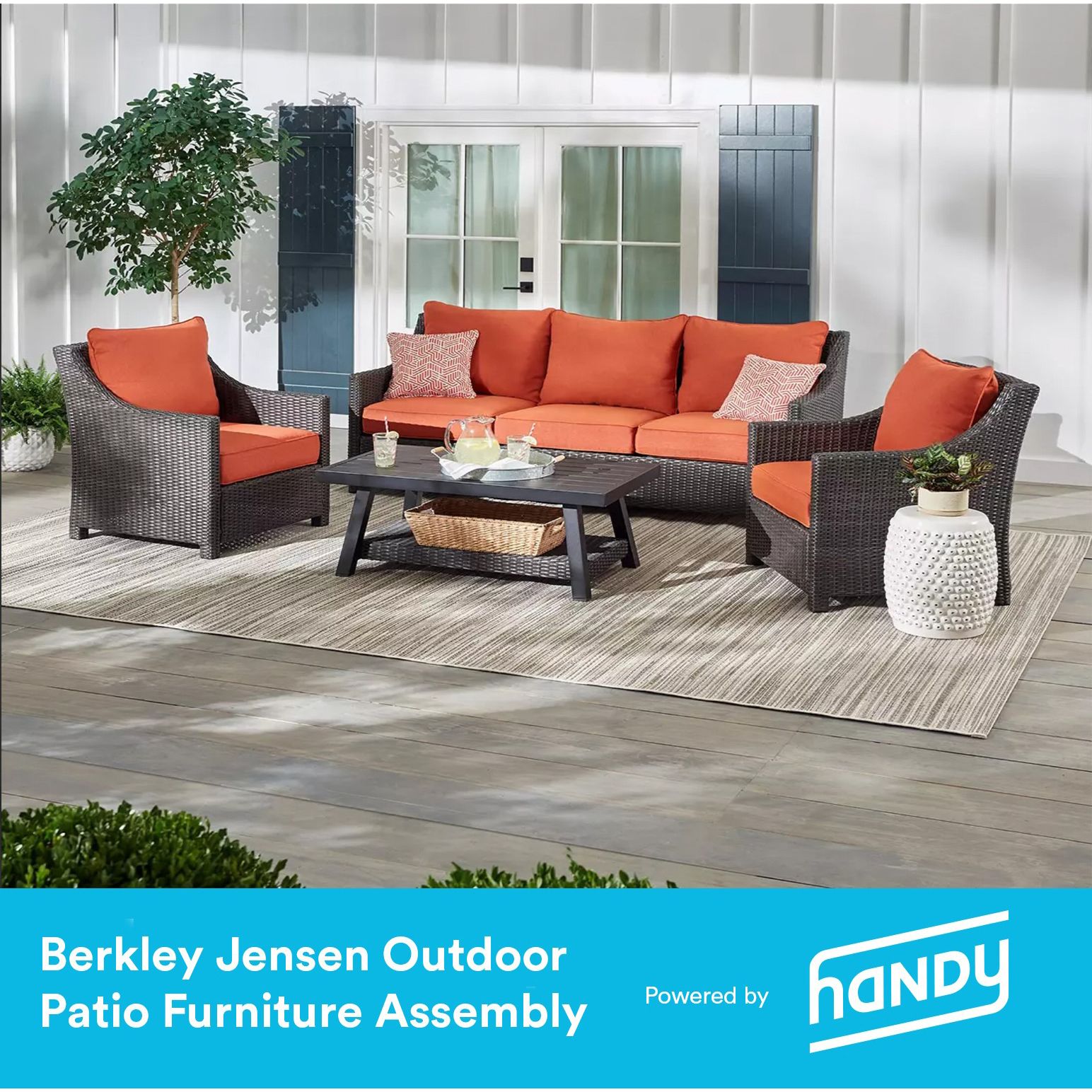 Berkley Jensen Outdoor Patio Furniture Set Assembly BJ s