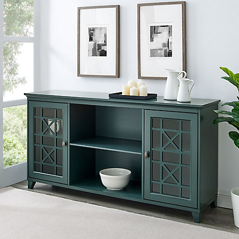 W. Trends Transitional Two Door Fretwork Sideboard