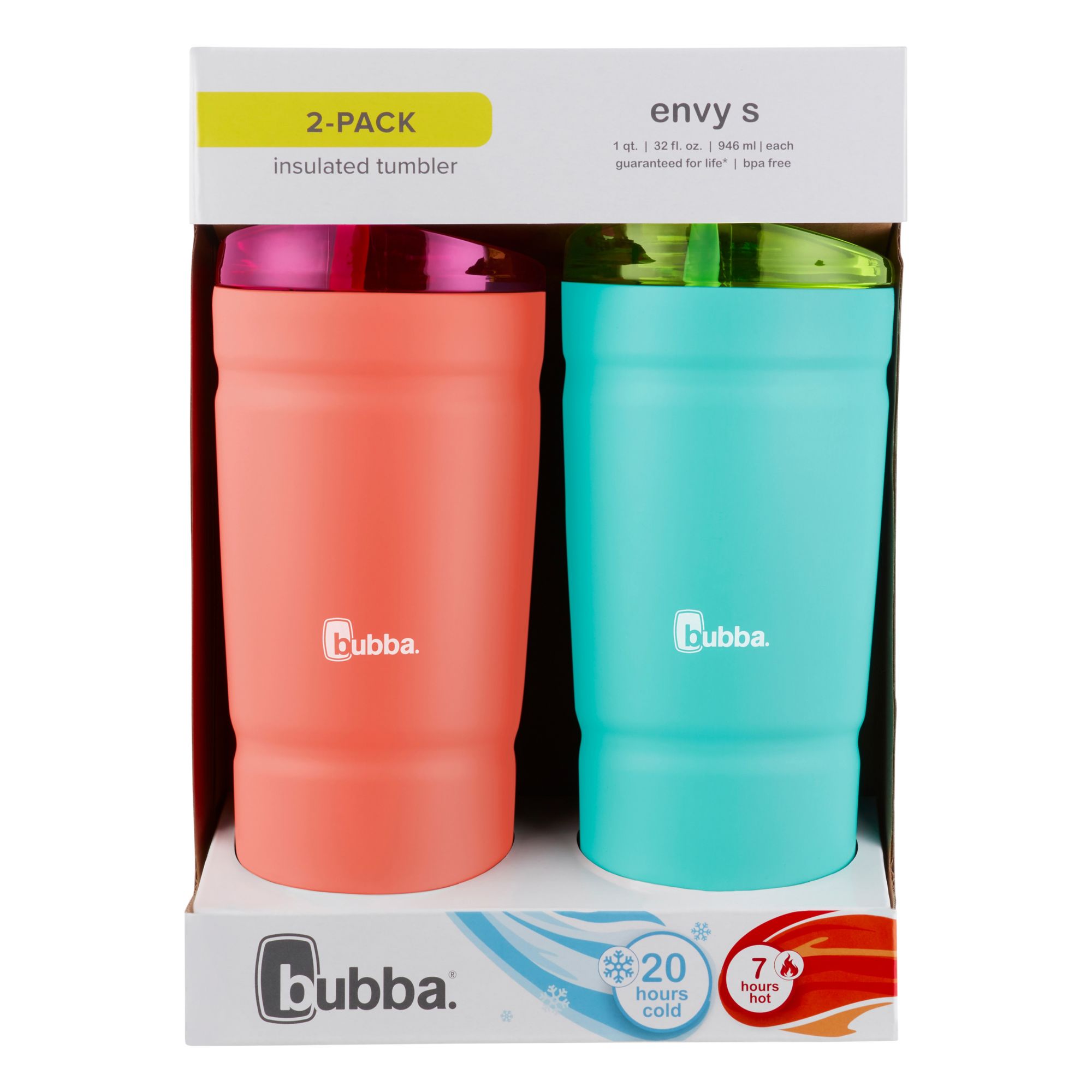 bubba Envy 24-fl oz Plastic Water Bottle (3-Pack) at