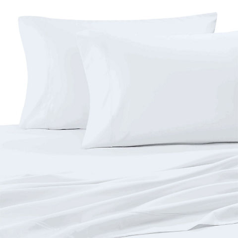 Purity Home Breathable 100% Organic Cotton Percale King Size Pillow Case Set