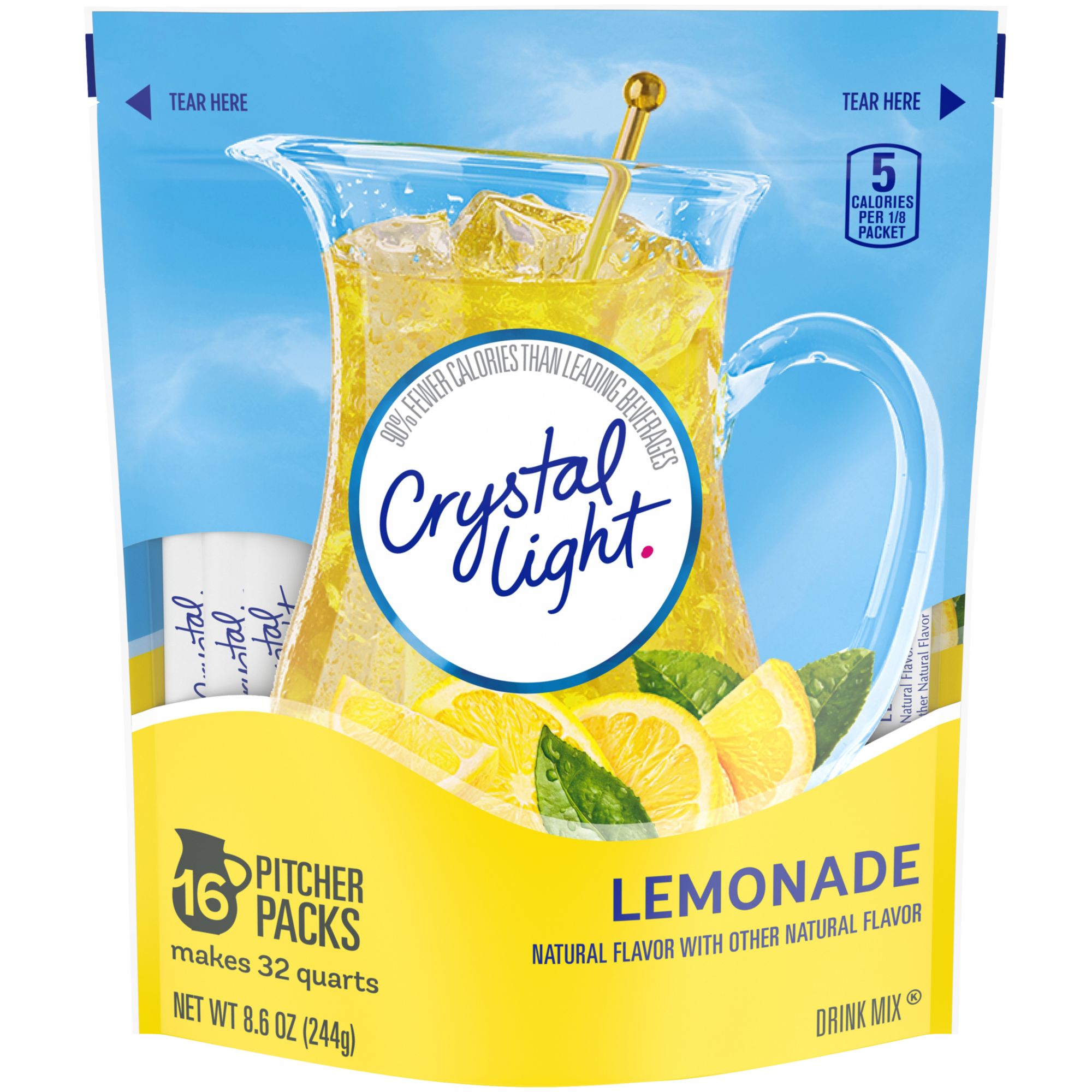 Crystal Light Fruit Punch Artificially Flavored Powdered Drink Mix, 6 ct  Pitcher Packets