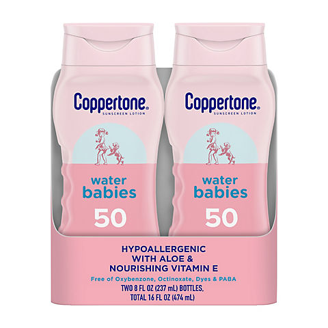 Coppertone Water Babies SPF 50, 2 x 8 oz.