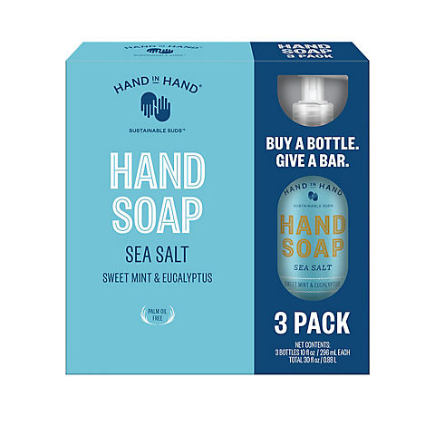 Hand in Hand Liquid Hand Soap Sea Salt, 3 ct.