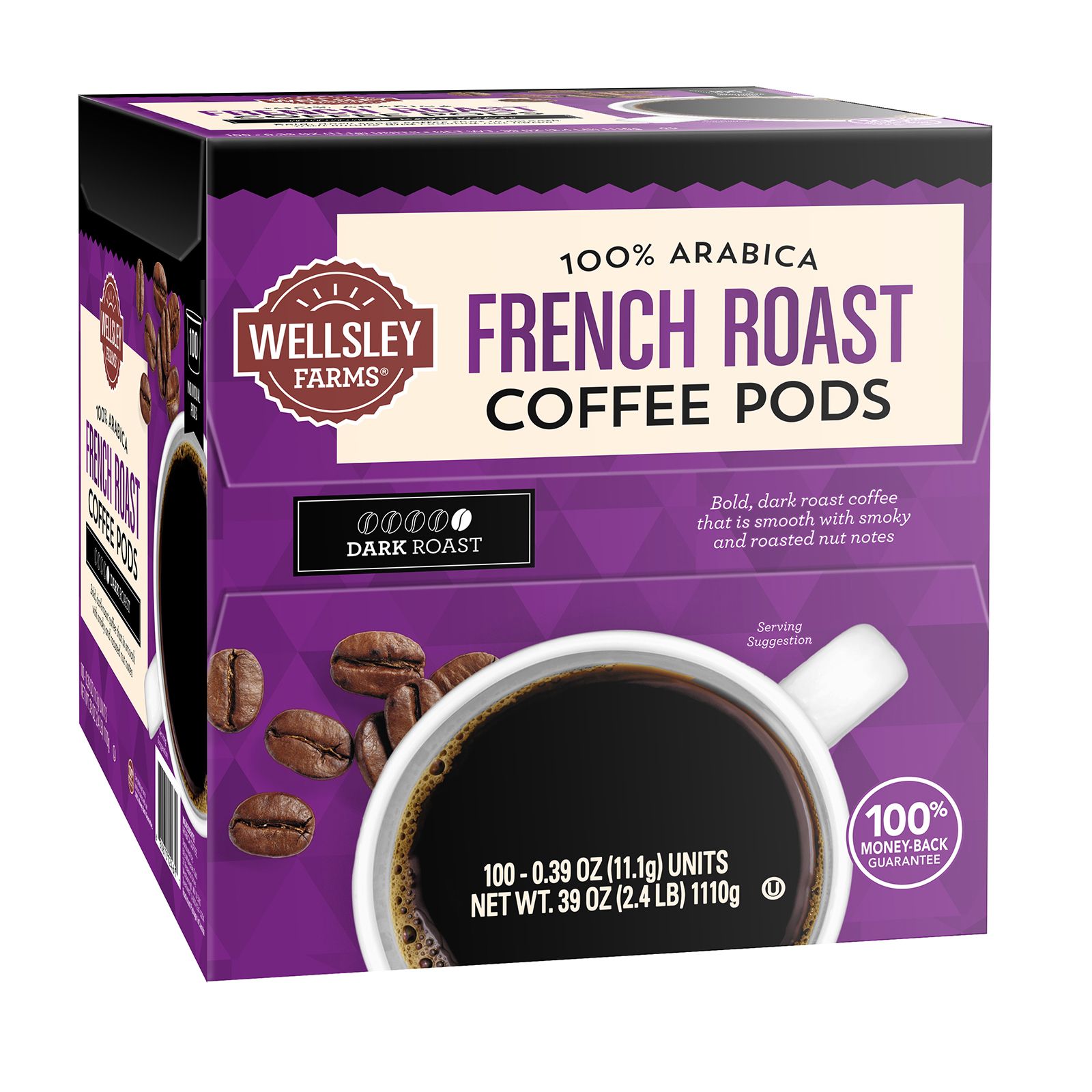 Instant® Compostable Coffee Pods, French Dark Roast, 30 pods