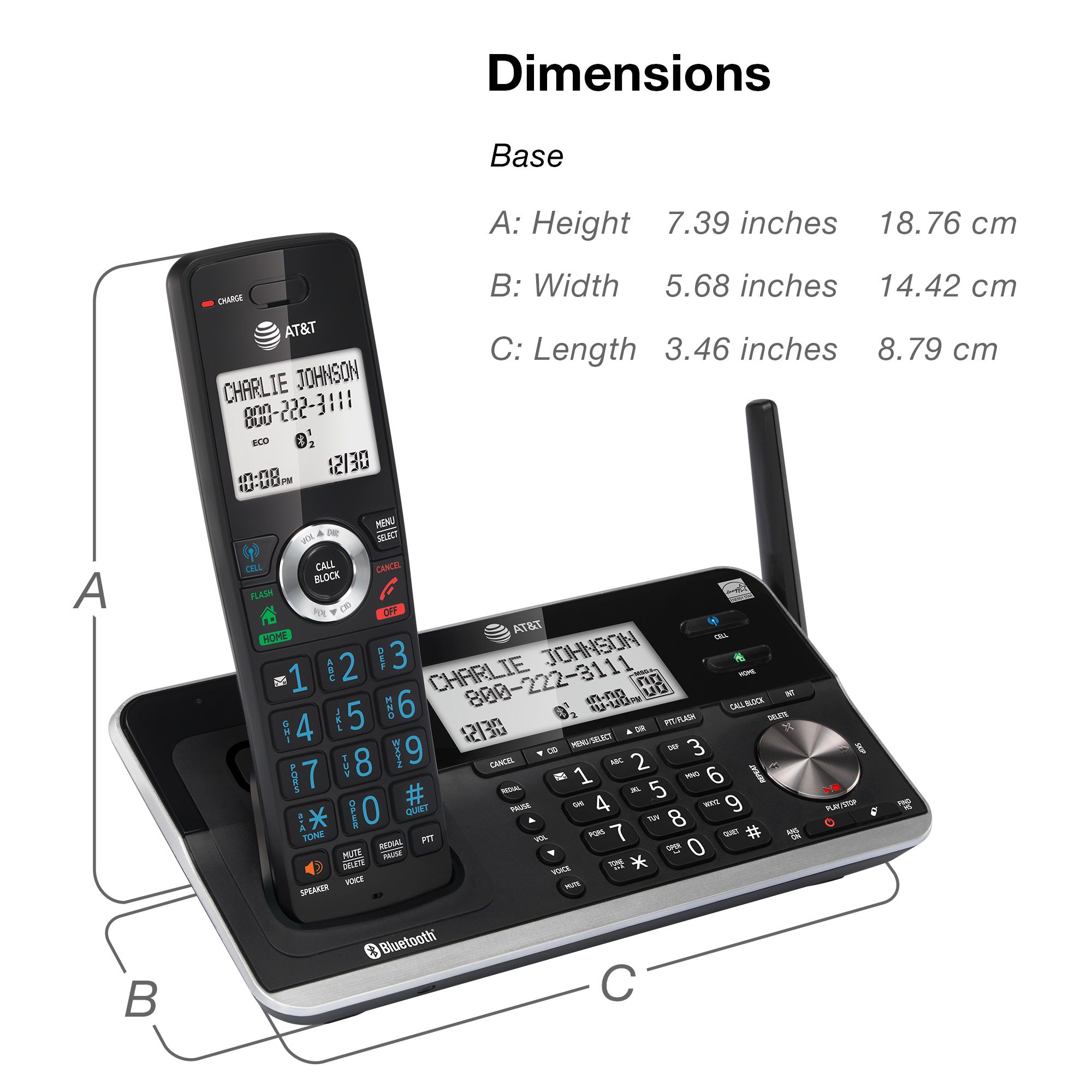 AT&T deals 5 handset answering system w/ connect to cell