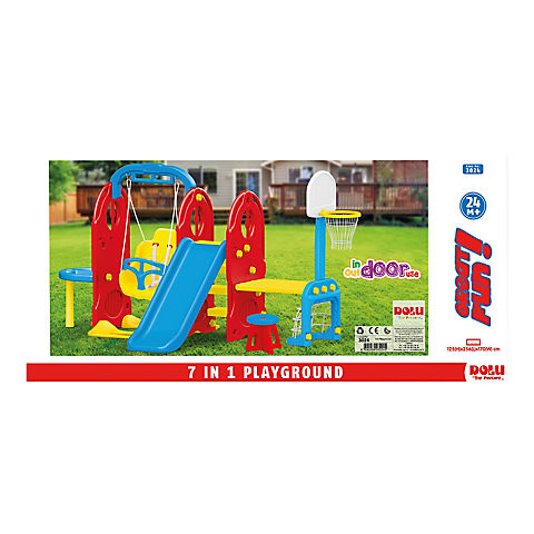 Dolu Toys 7-In-1 Backyard Playground