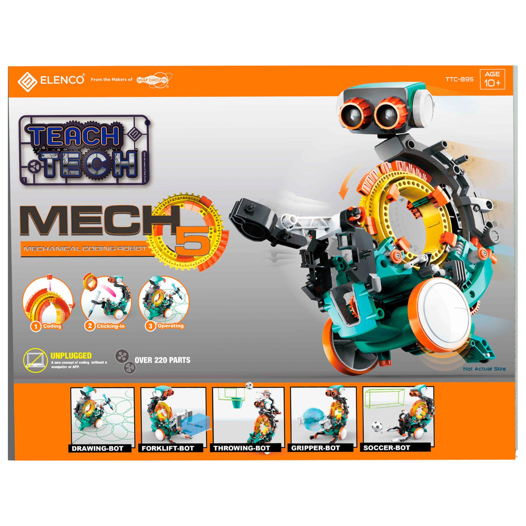 Johnco - 5 in 1 Mechanical Coding Robot