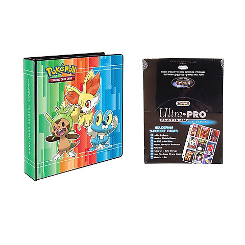 Ultra Pro Pokemon  x  & Y 2" 3-Ring Binder Card Album with 100 Ultra Pro Platinum 9-Pocket Sheets