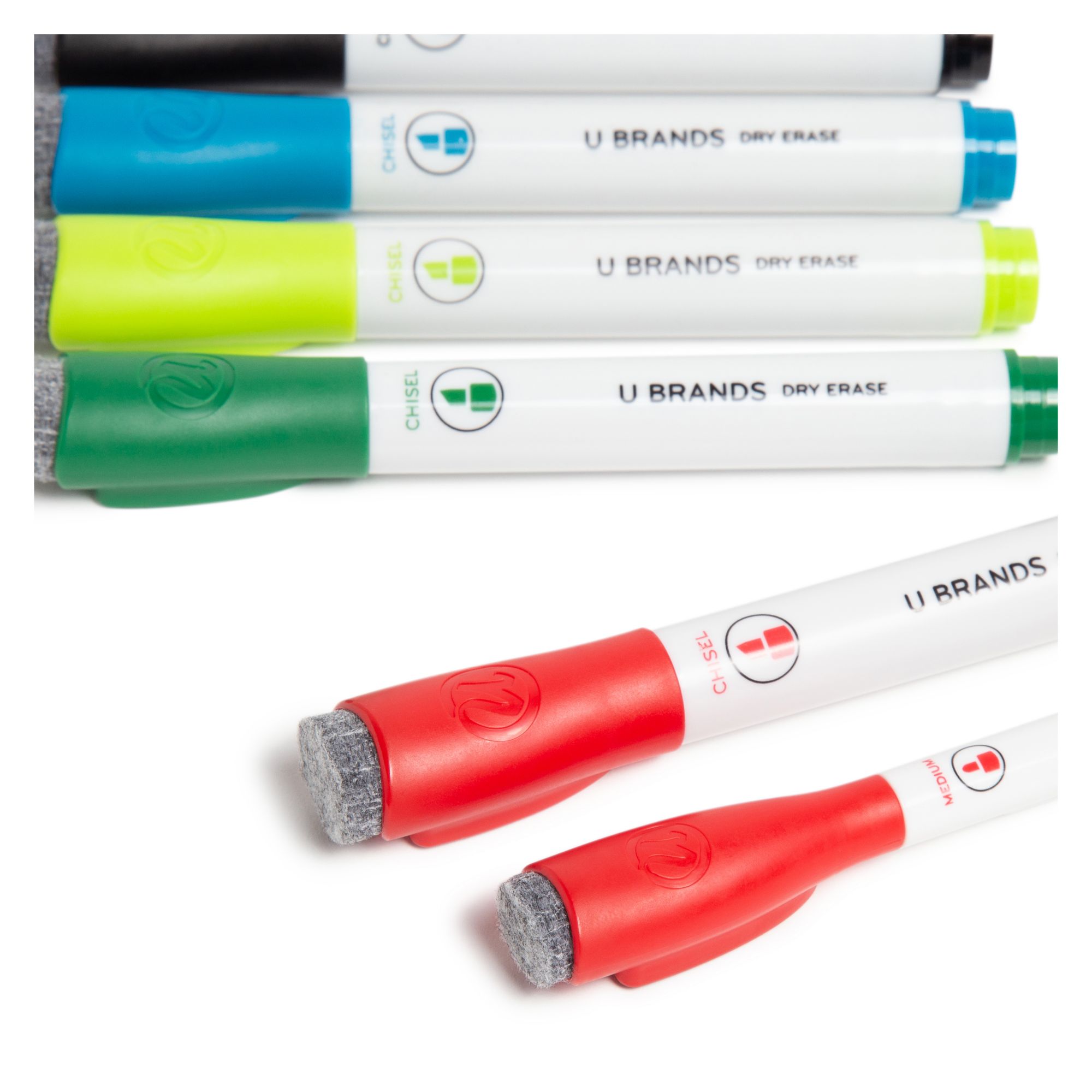 U Brands Assorted Medium Tip Mini Dry Erase Markers - 10 ct