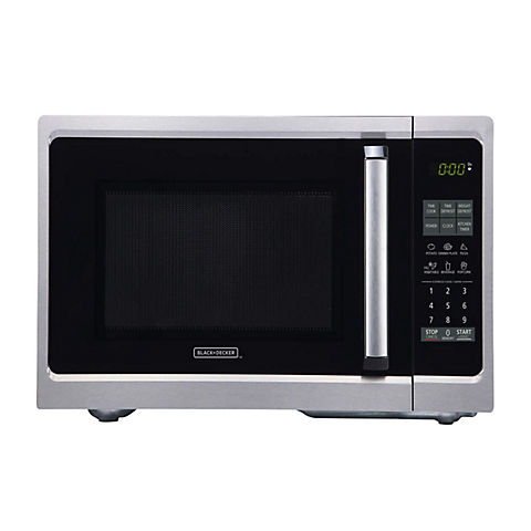 Black + Decker 0.9 cu.-ft. Microwave Oven - Stainless Steel