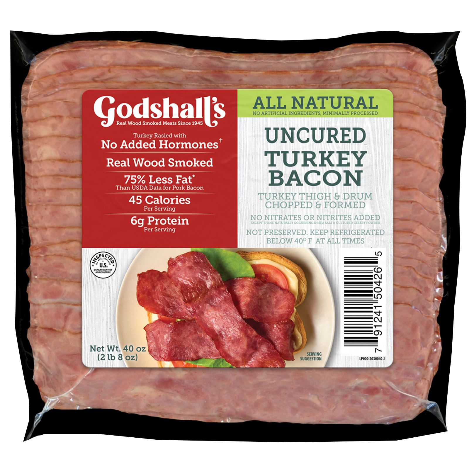 Products - Bacon - Natural Turkey Bacon - Applegate