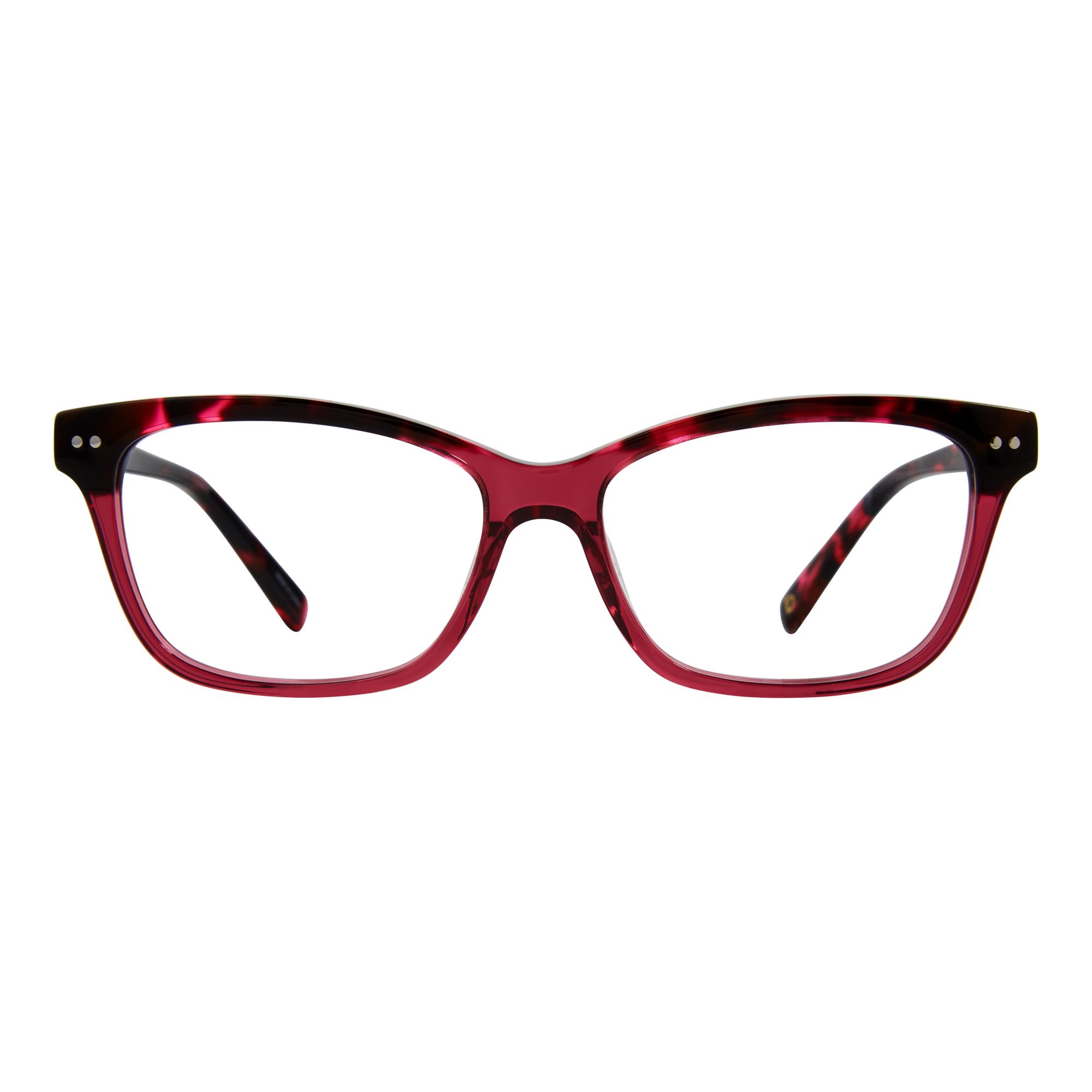 NWT RX-ABLE WOMEN\'S BERKLEY JENSEN EYEGLASS FRAMES BJ112 RED/SILVER Amelia E. Aella Red/Silver Eyeglasses | Includes FREE Rx Lenses main image 3