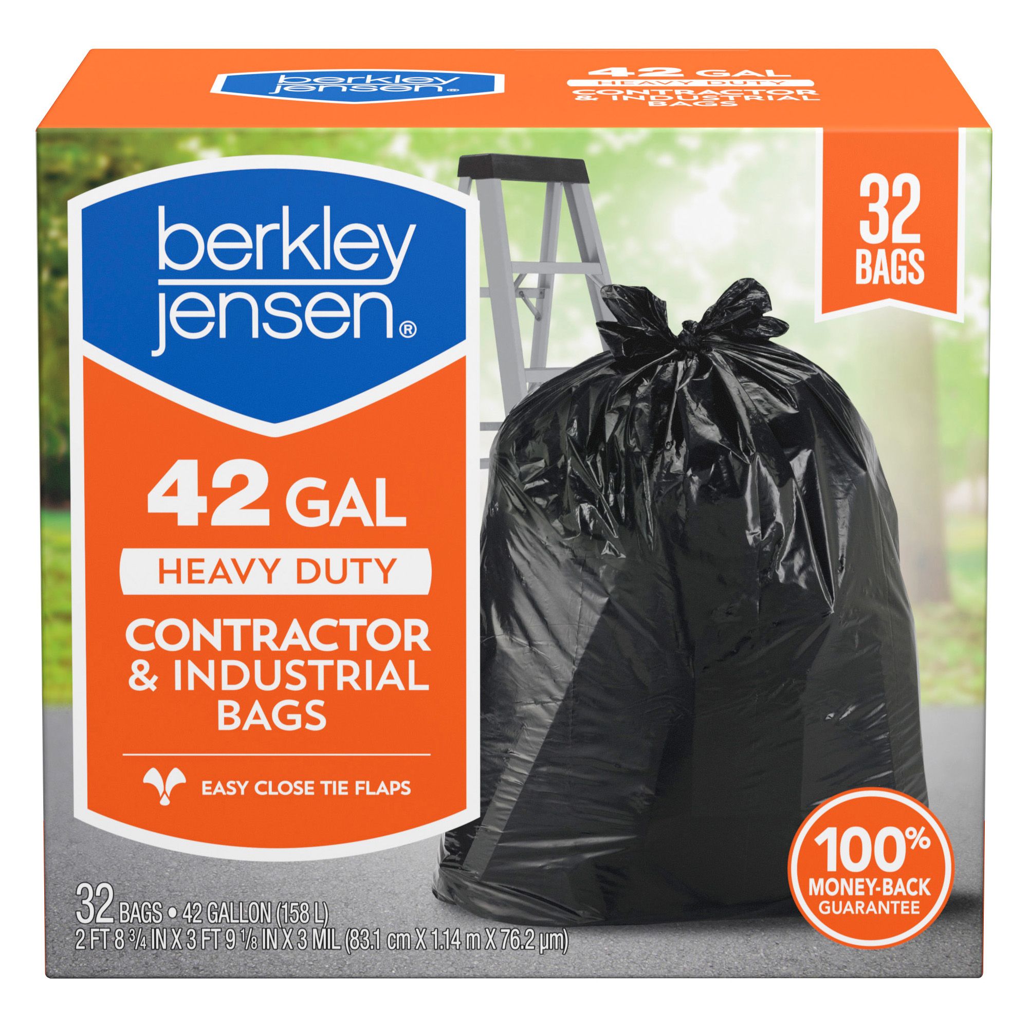 42 gal. Contractor Grade Trash Bags, 32 Pack