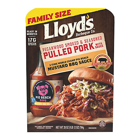 Lloyds Pulled Pork with Pig Beach BBQ Sauce, 28 oz.