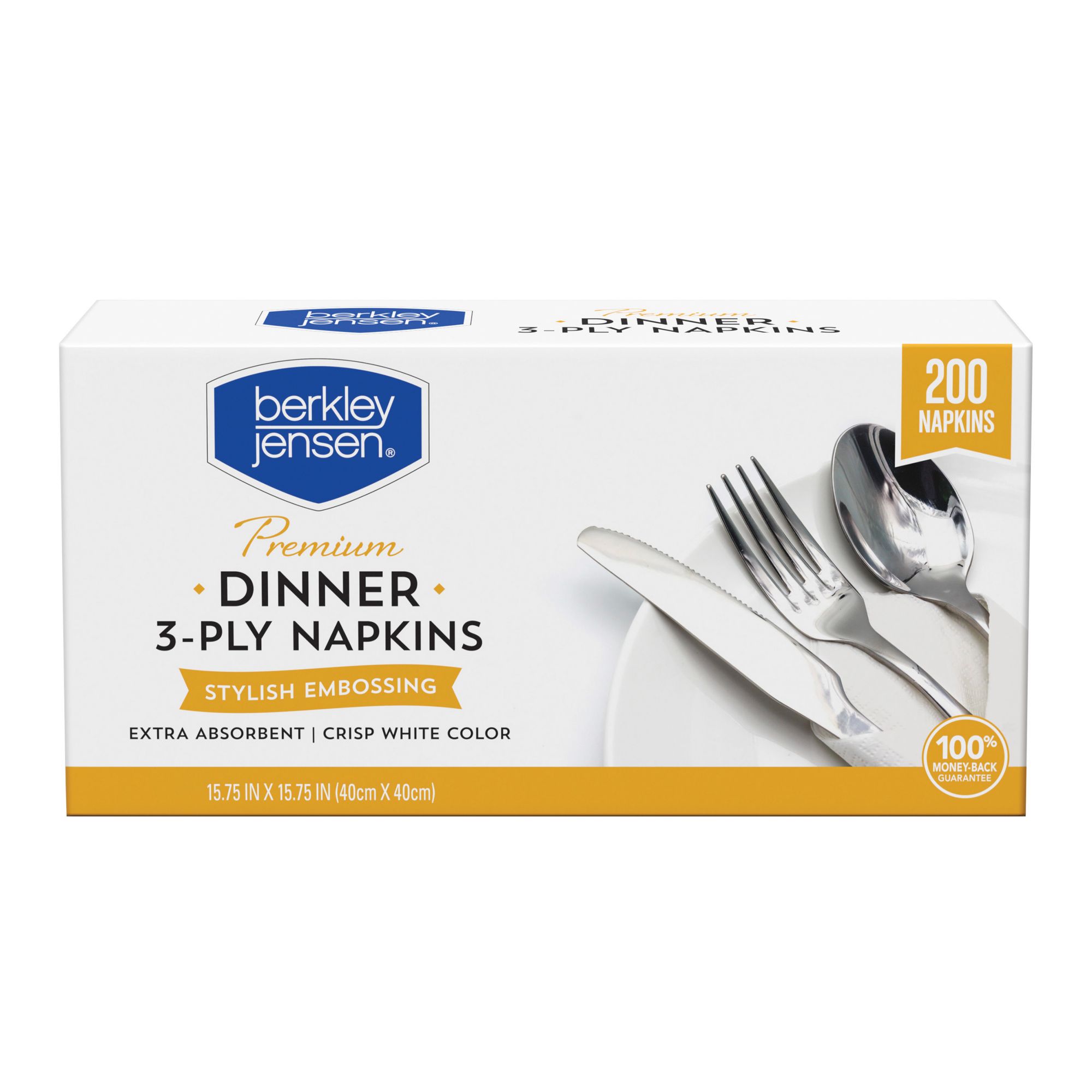 Berkley Jensen Premium White Entertaining Napkins, 200 ct. | BJ's ...