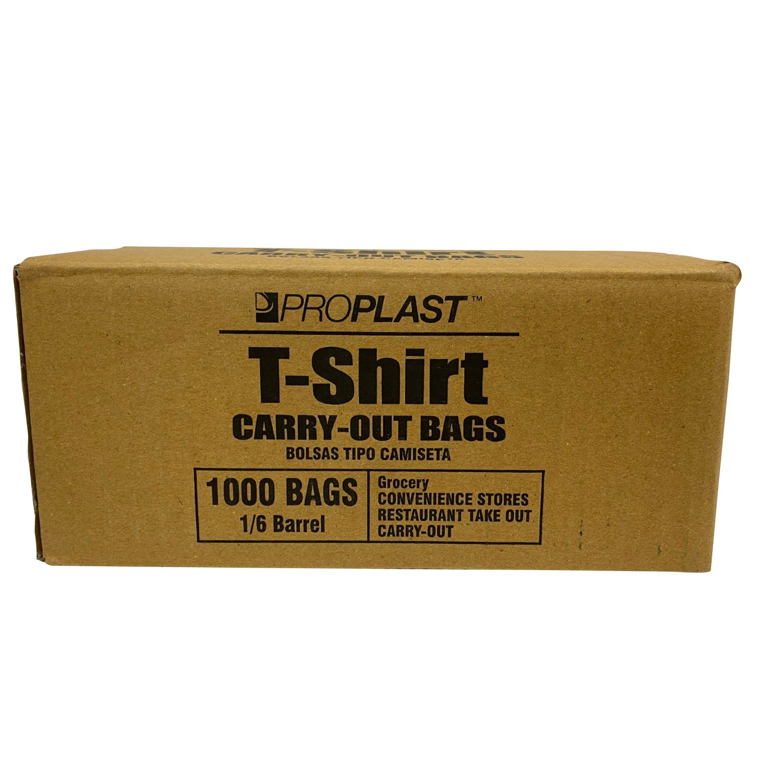 Thank You Bags - White Plastic T-Shirt Bag, 1000/Case