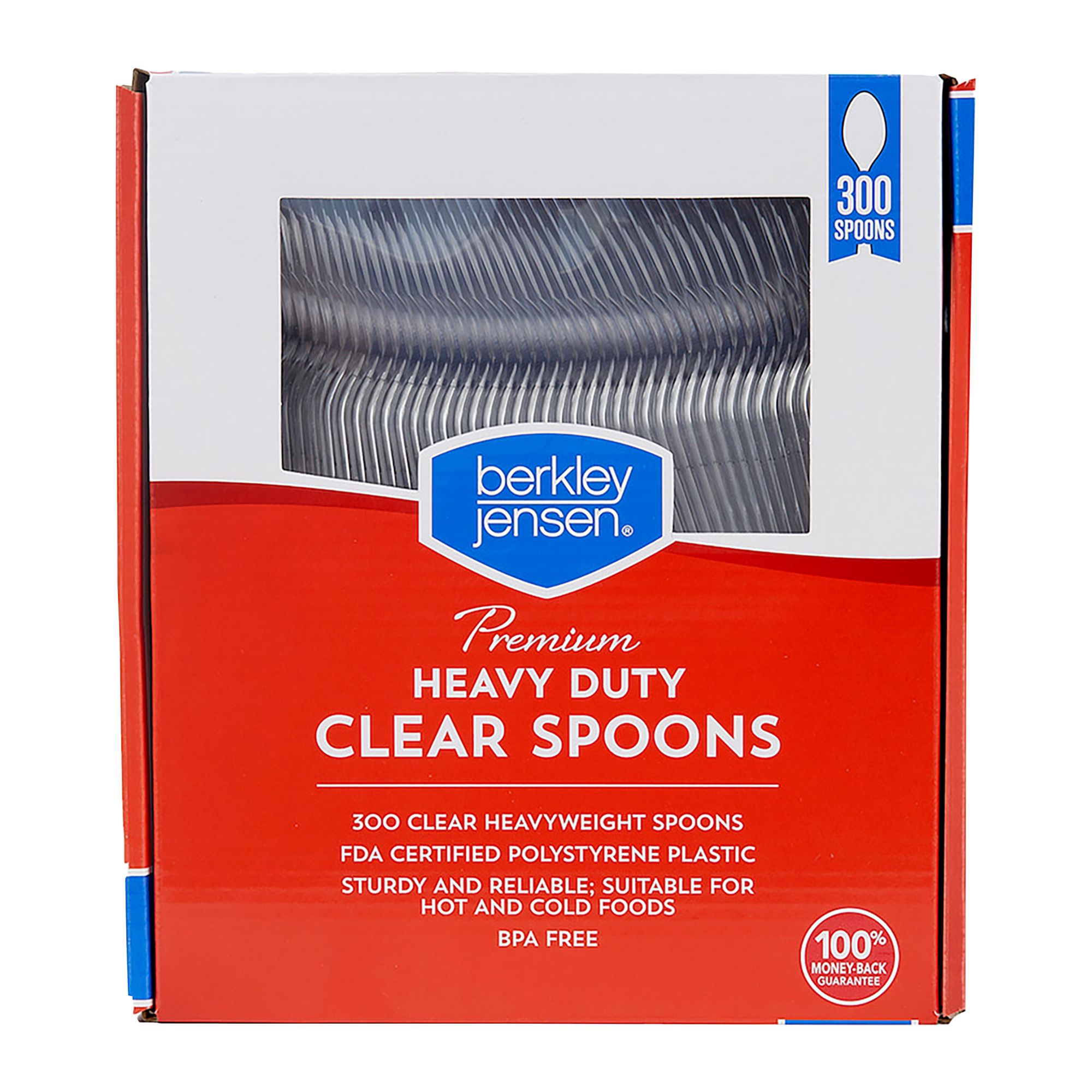 Berkley Jensen Plastic Spoons, 300 ct. - Clear