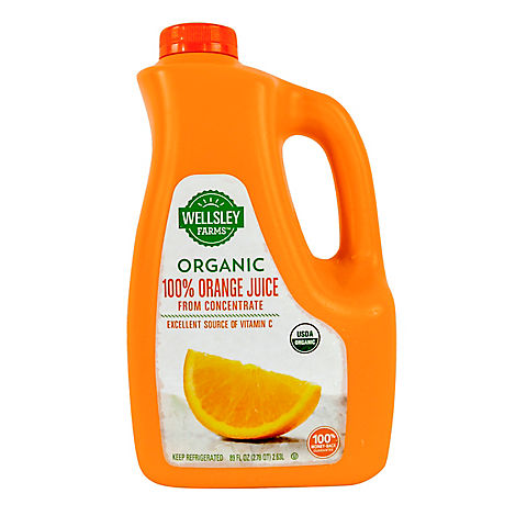 Wellsley Farms Organic Orange Juice, 89 fl. Oz.