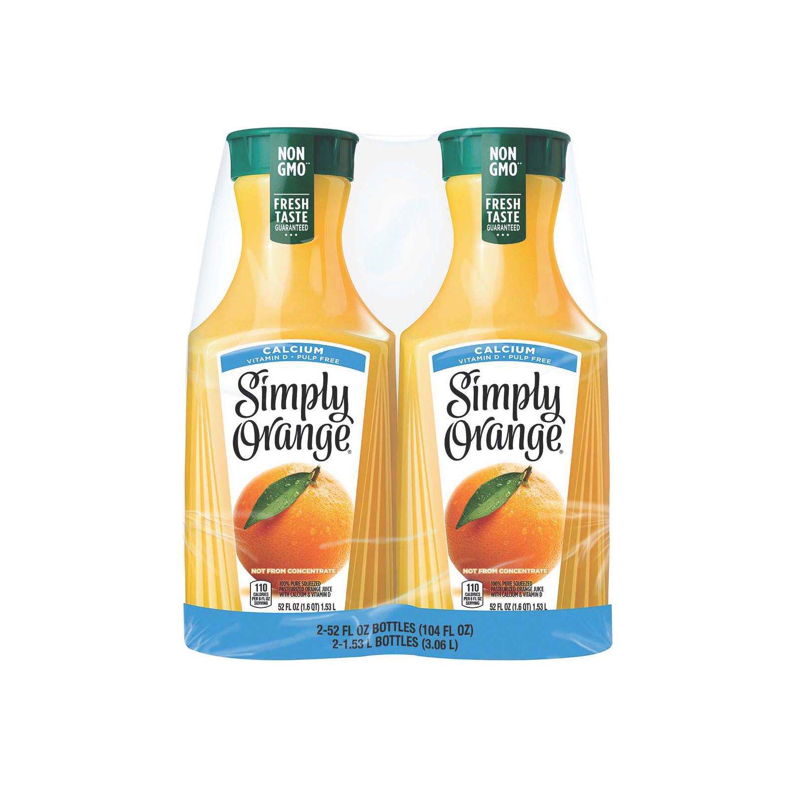 Simply Orange Juice Calcium Bottle, 2.63 Liters