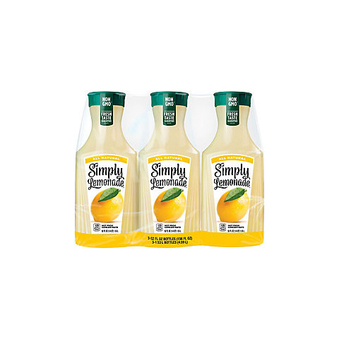 Simply Lemonade Bottles, 3 pk./52 fl. oz.