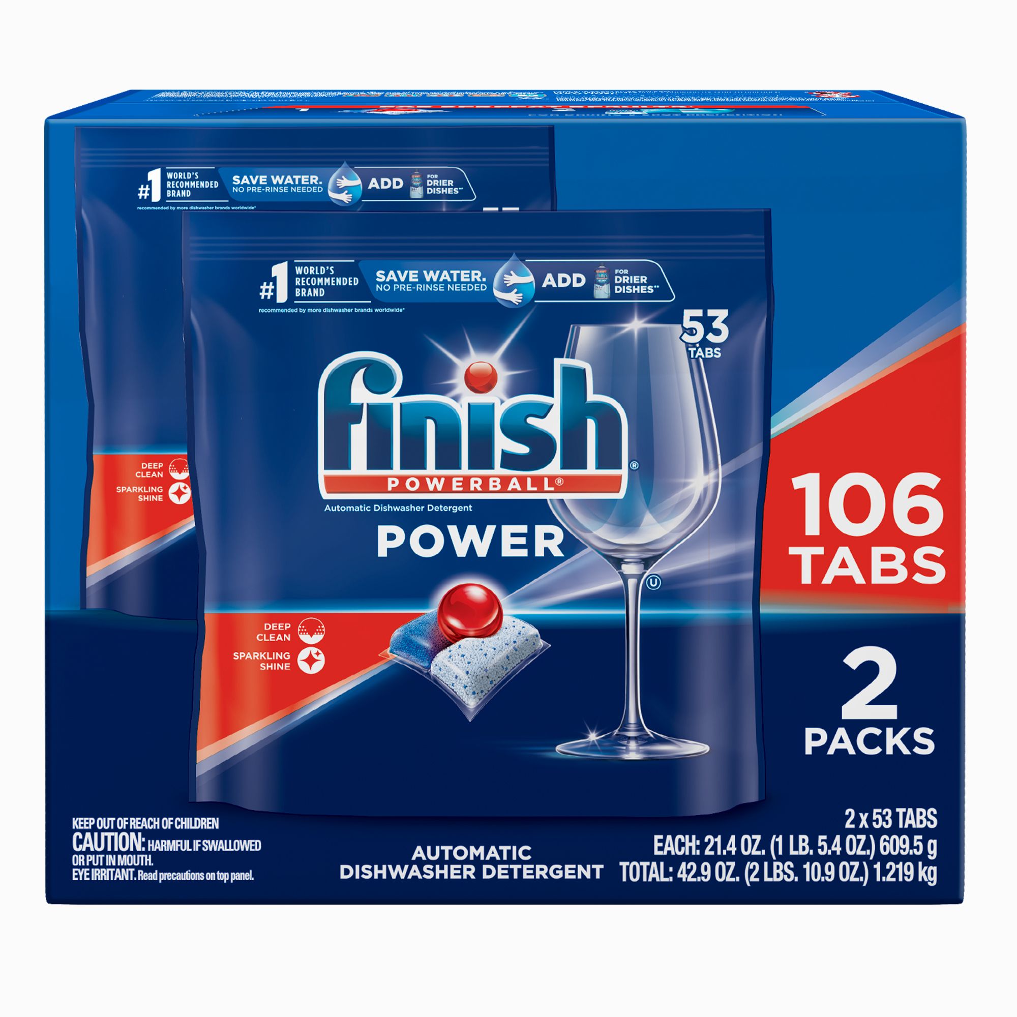  Finish Powerball Automatic Dishwasher Detergent, All