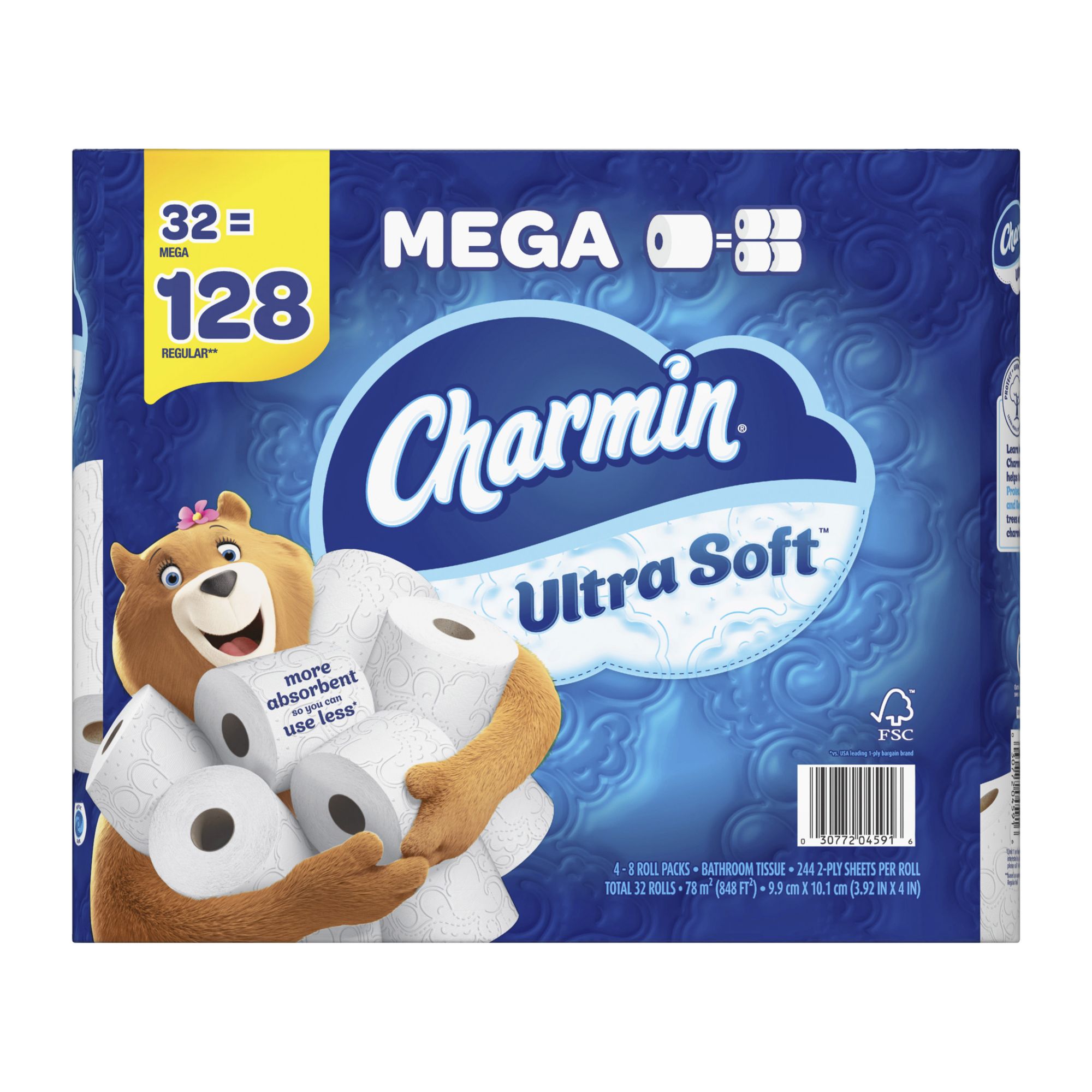 Charmin Ultra Soft Toilet Paper Tissue, 30 rolls - Gerbes Super