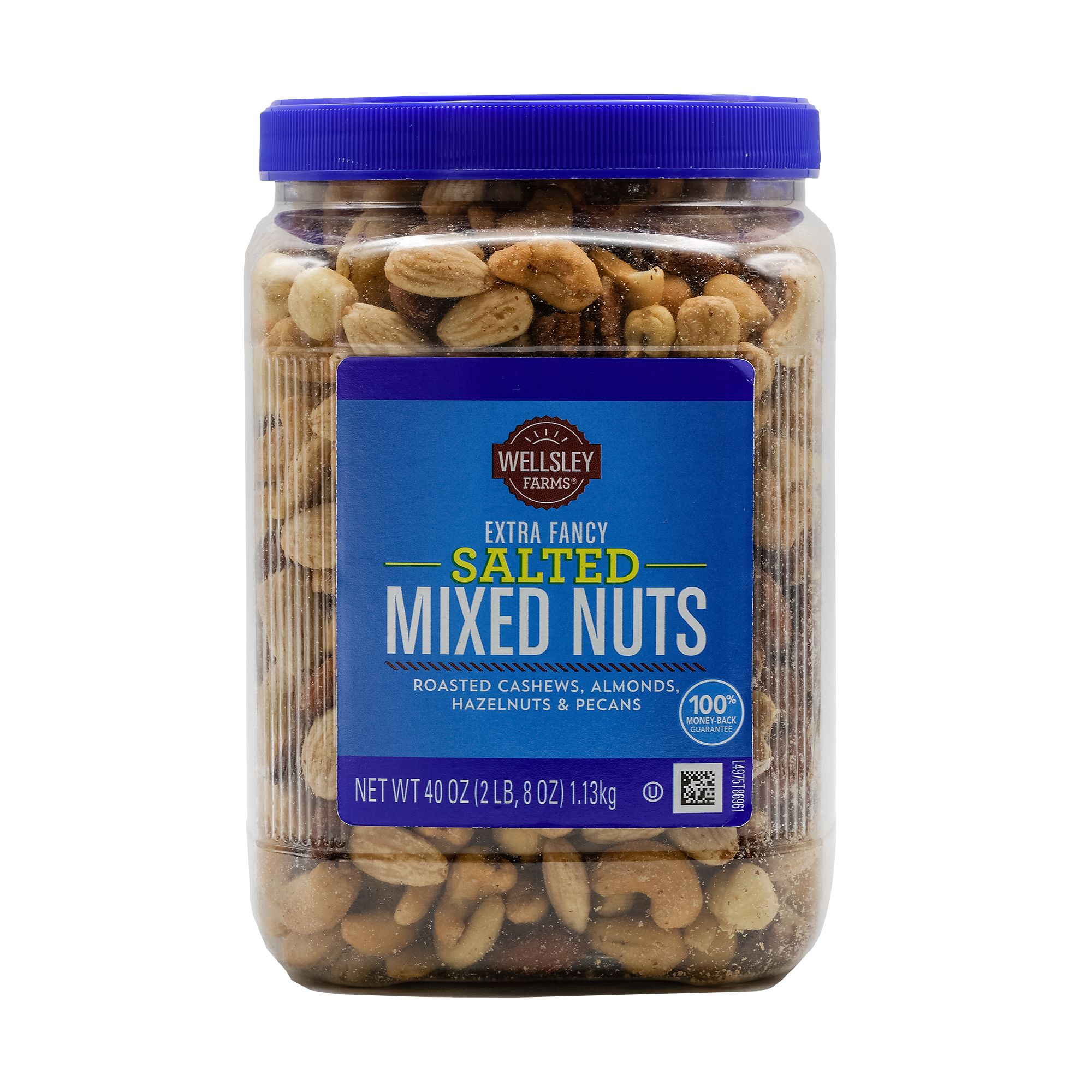 Salted Mixed Nuts, 9 oz Resealable Tin