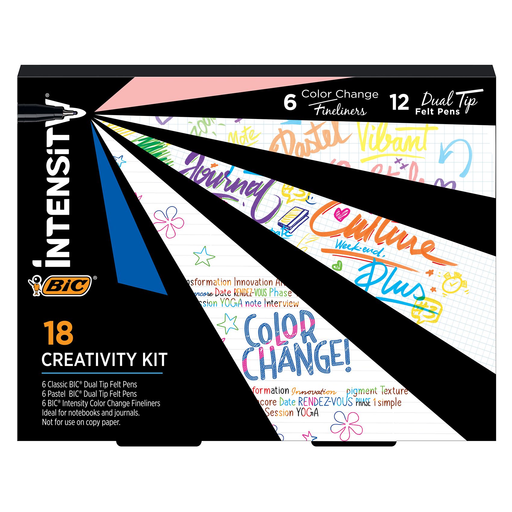 BIC Intensity Dual Tip Pastel 6-set