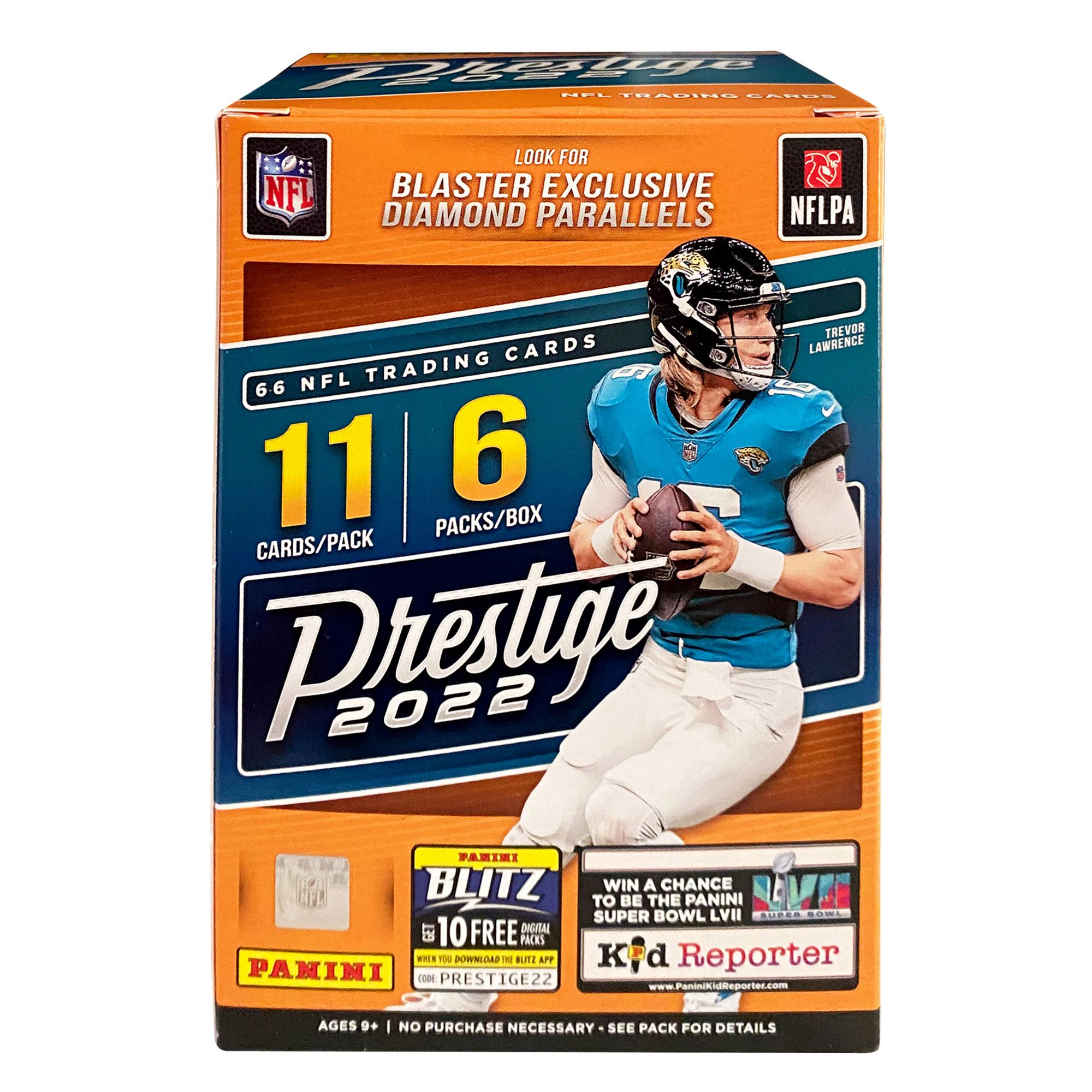 2021 Panini Prestige Football Trading Card Mega Box (1 Autograph Per Box)