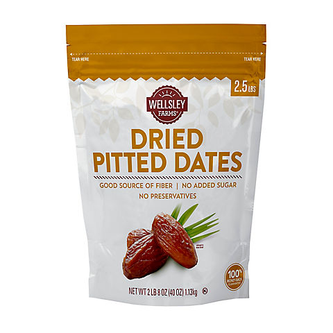 Wellsley Farms Dried Pitted Dates, 2.5 lbs.
