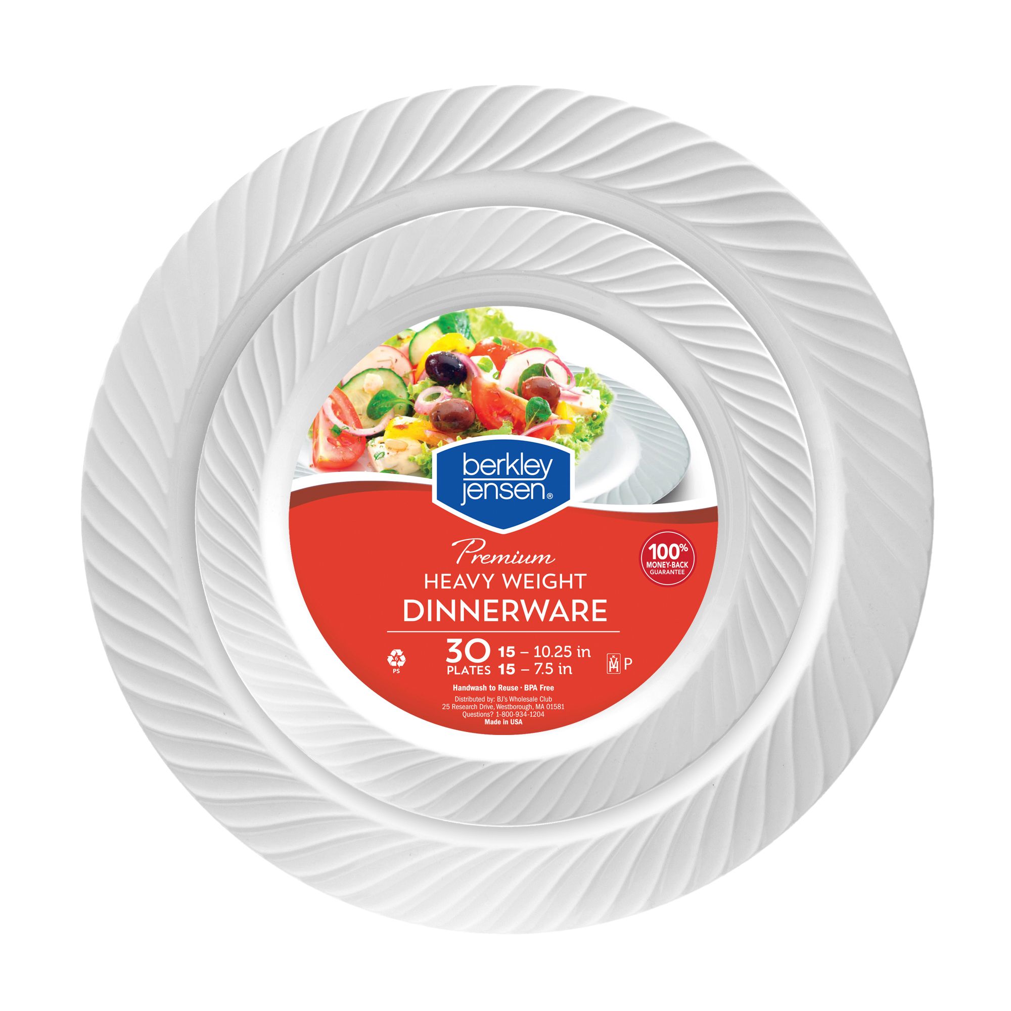 Great Value 8 5/8 Heavy Duty Premium Party Paper Plates, 100 ct