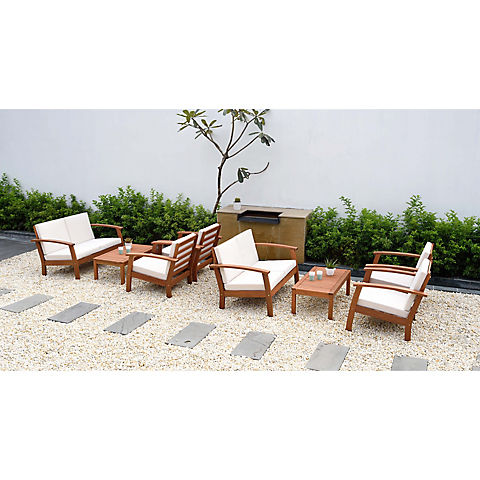 Amazonia 8-Pc. Outdoor Patio Seating Set - Brown