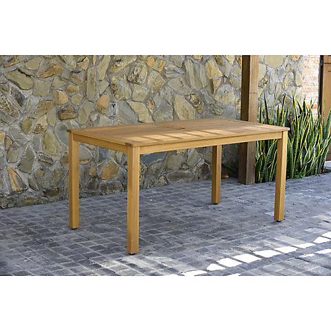 Amazonia Wood Outdoor Patio Table - Brown