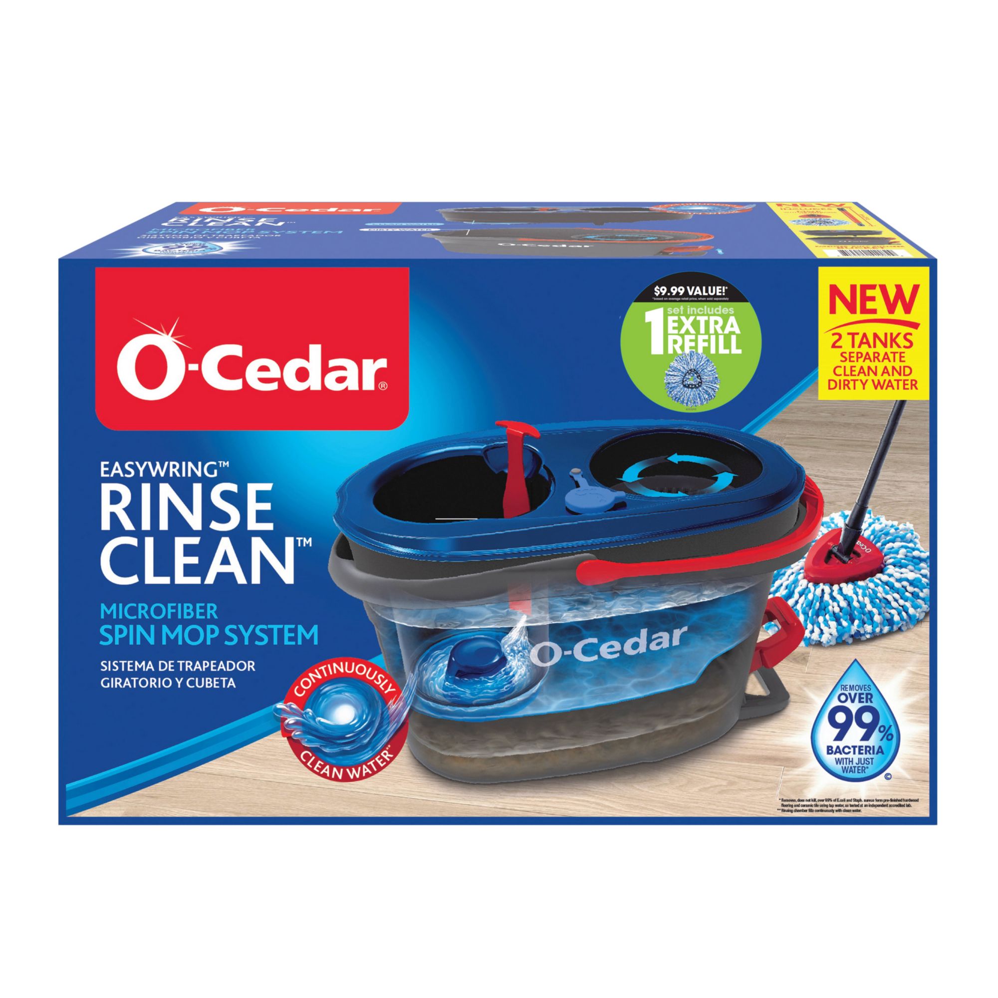 O-Cedar EasyWring Microfiber Refill Spin Mop