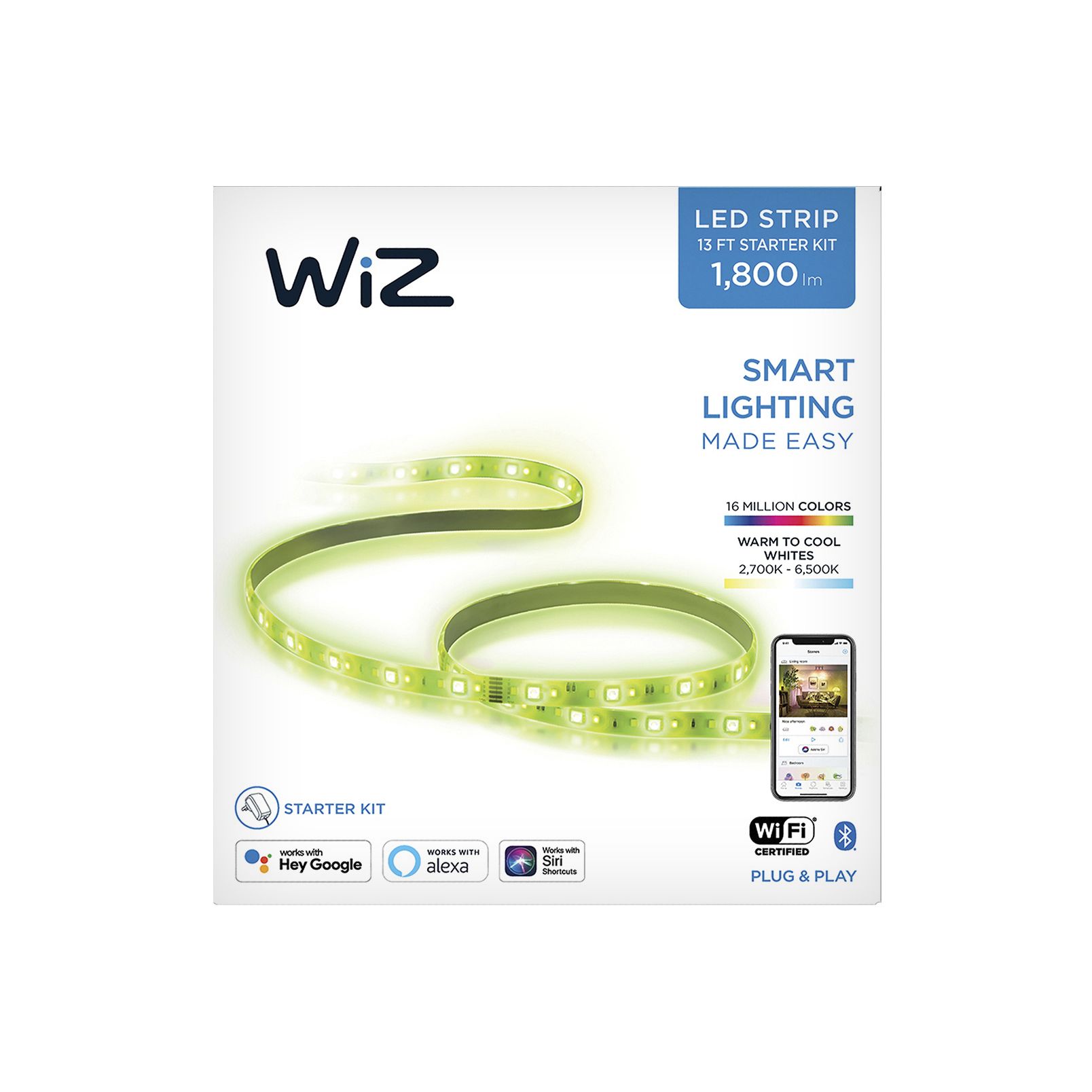WiZ 80 LED Lightstrip Starter Kit with 80 Extension