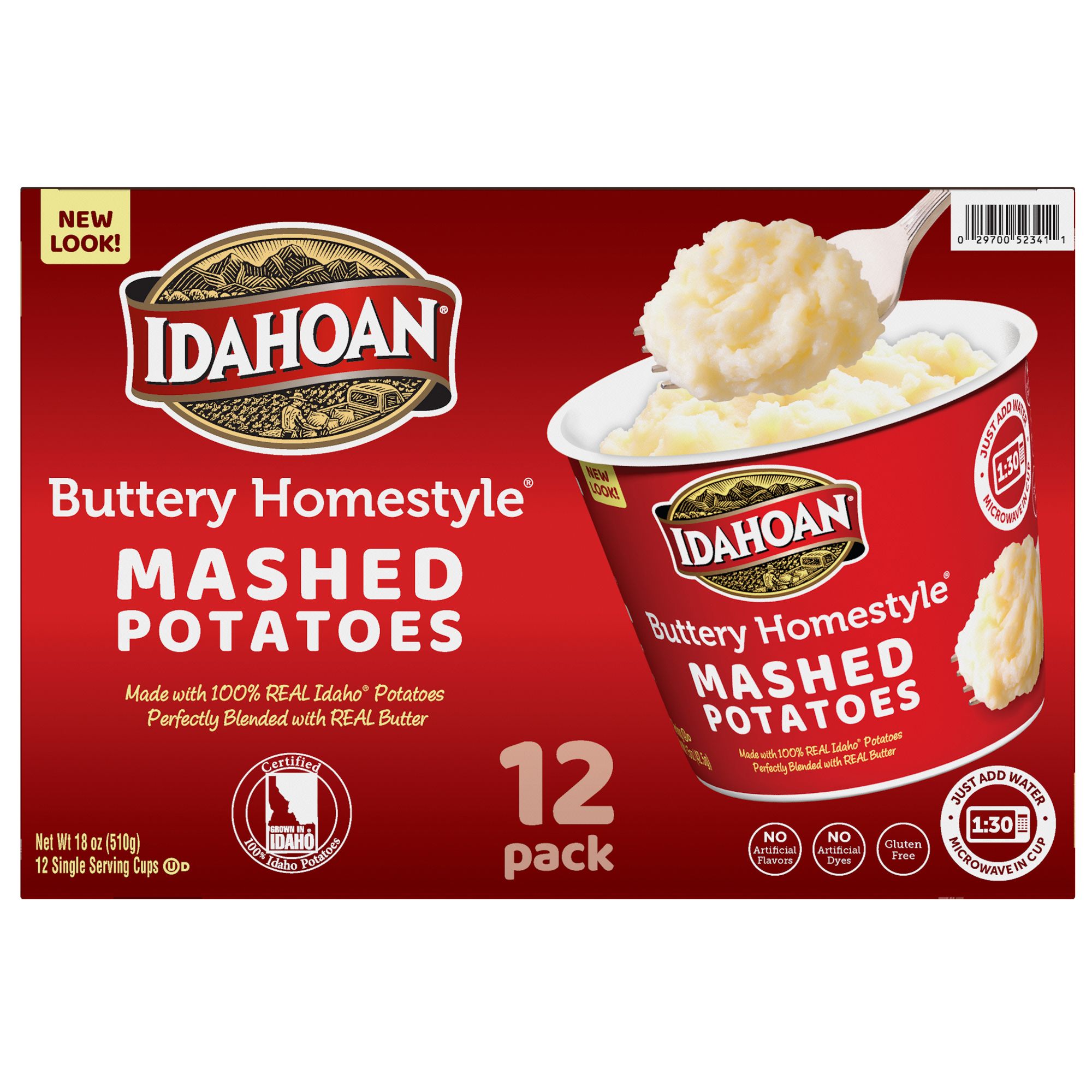 Idahoan Mashed Potatoes, Buttery Homestyle, Family Size - 8 oz