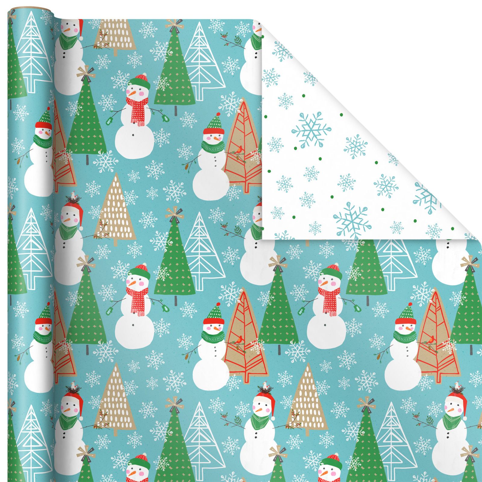 Hallmark Assorted Colors Christmas Gift Wrap Paper, 3 Rolls 120 Total Sq. ft